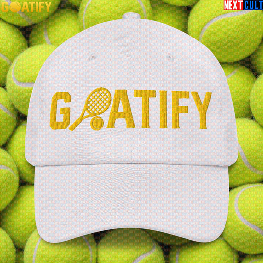 Tennis GOAT Cap Golden Racket & Ball Hat for Players, Fans & Sports Gifts | GOATIFY |  | ["Tennis"]