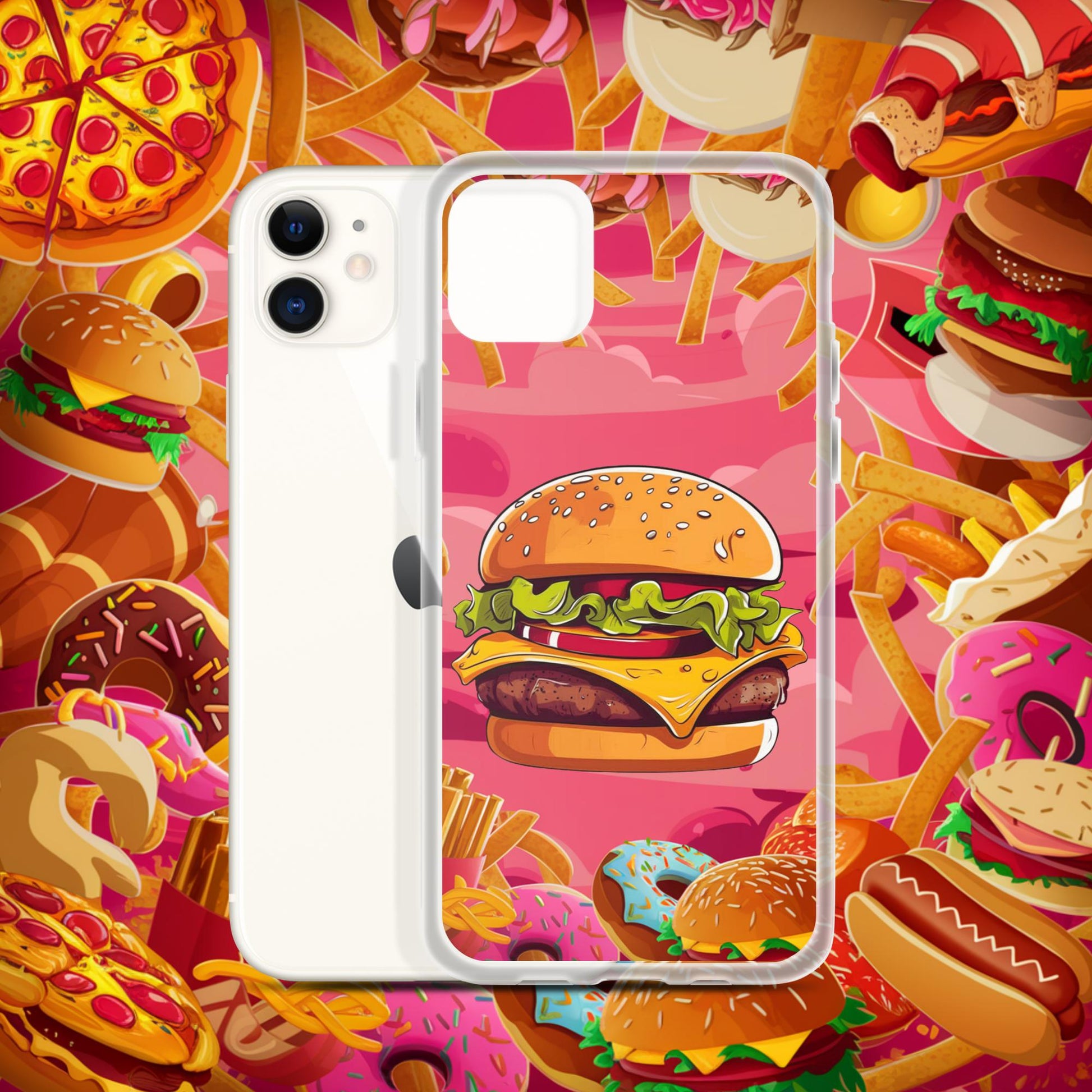 Cheeseburger I Love Burgers Clear Case for iPhone Next Cult Brand