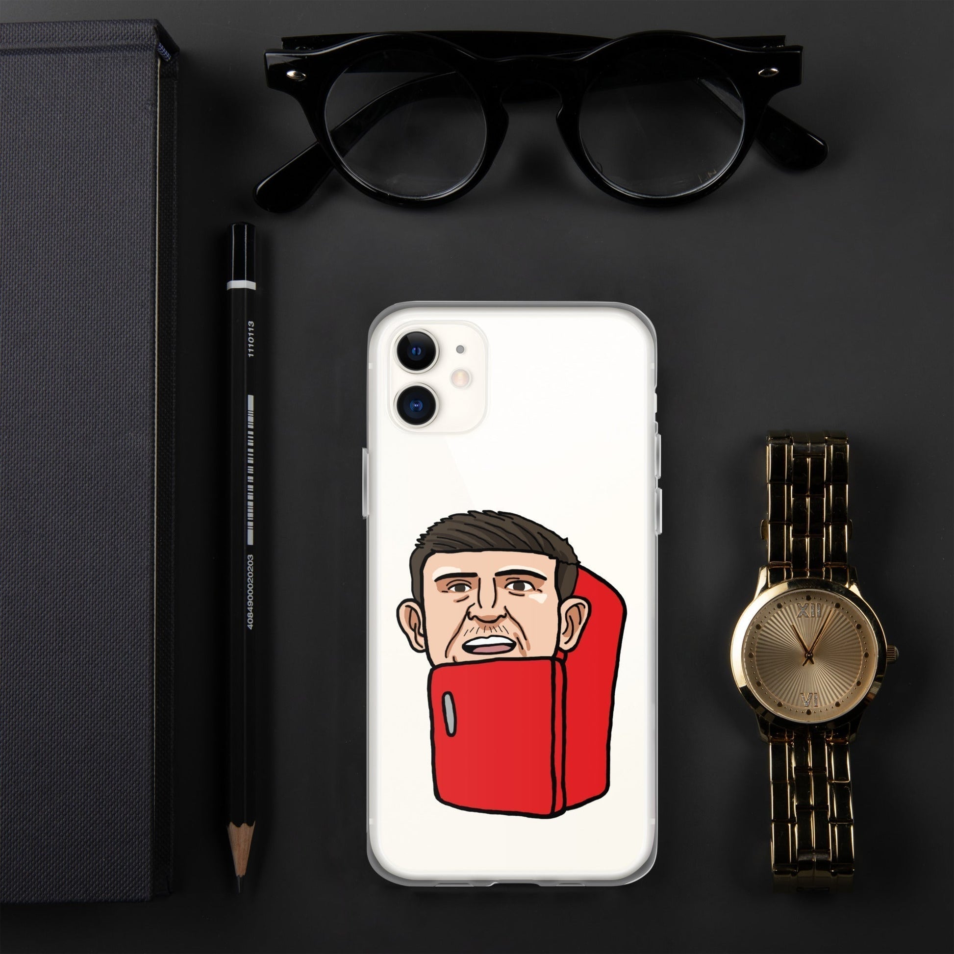 Harry ''The Fridge'' Maguire Clear Case for iPhone® iPhone 11 Mobile Phone Cases Football Harry Maguire Manchester United The Fridge Next Cult Brand