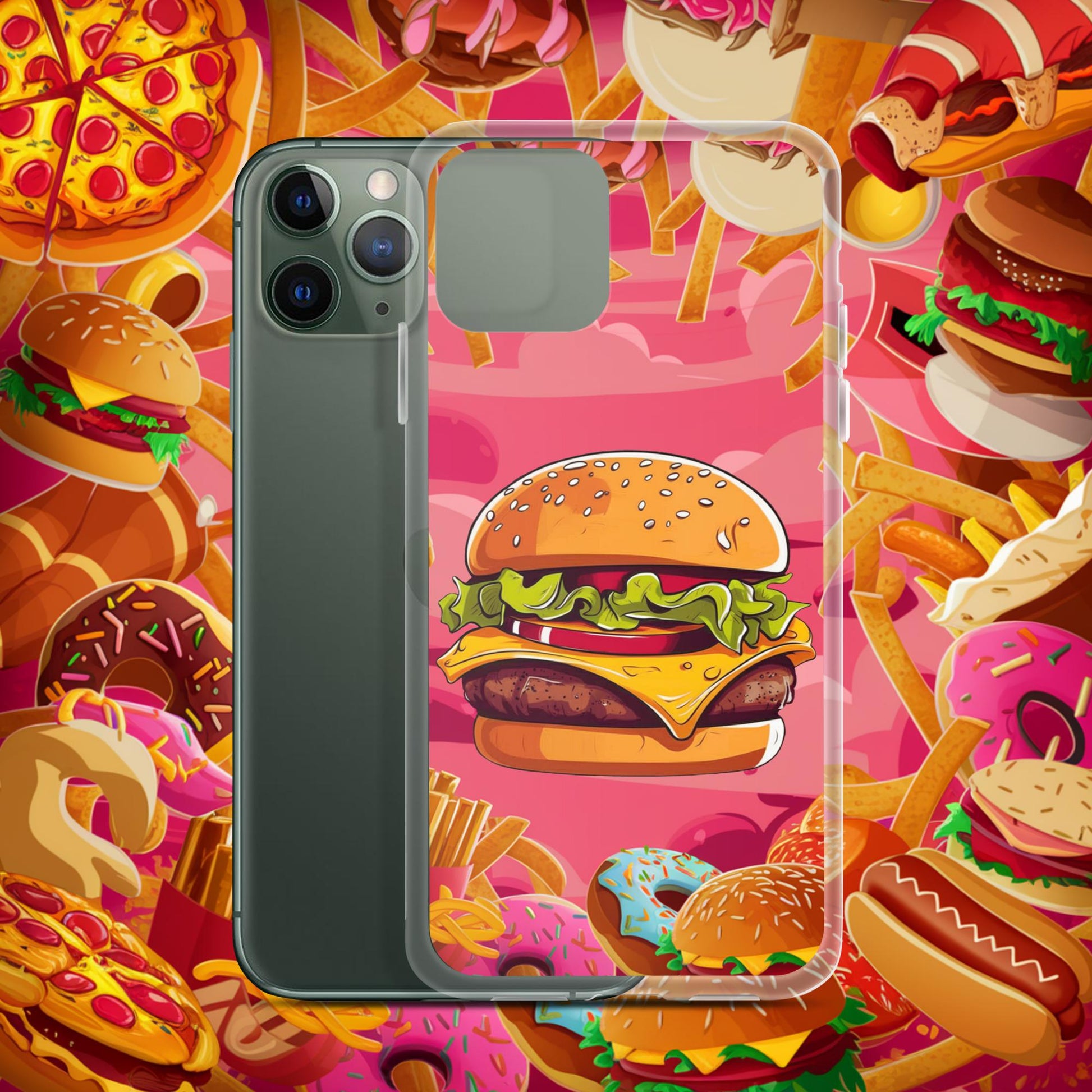 Cheeseburger I Love Burgers Clear Case for iPhone Next Cult Brand