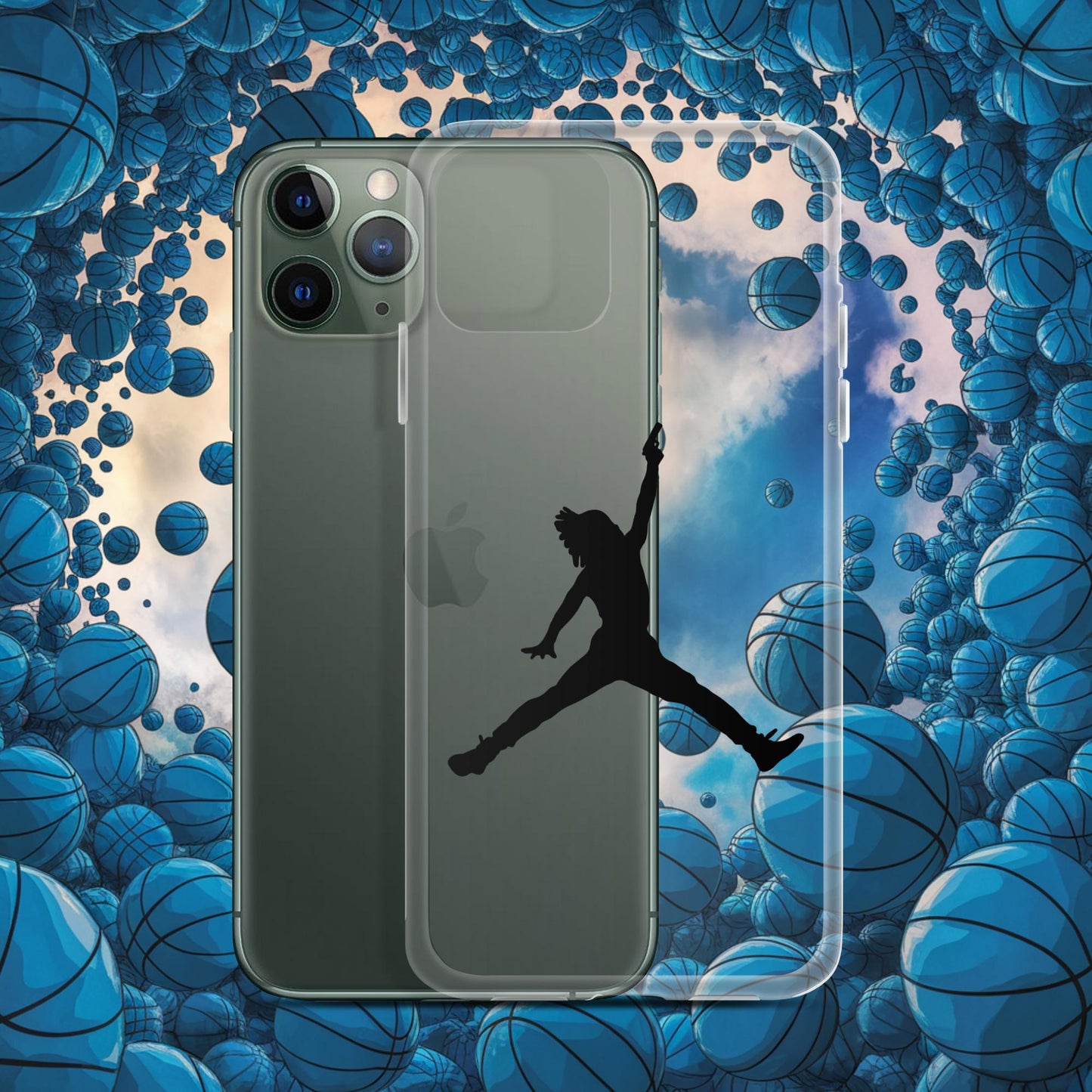 Ja Morant Funny Gun Meme Basketball NBA Memphis Grizzlies Clear Case for iPhone