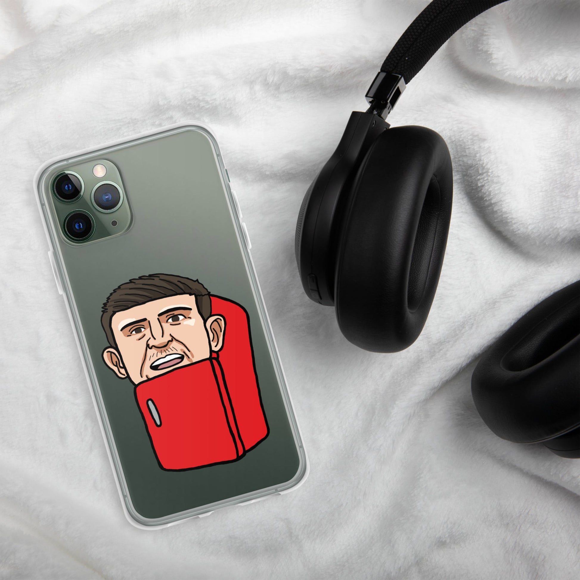 Harry ''The Fridge'' Maguire Clear Case for iPhone® Next Cult Brand Football, Harry Maguire, Manchester United, The Fridge