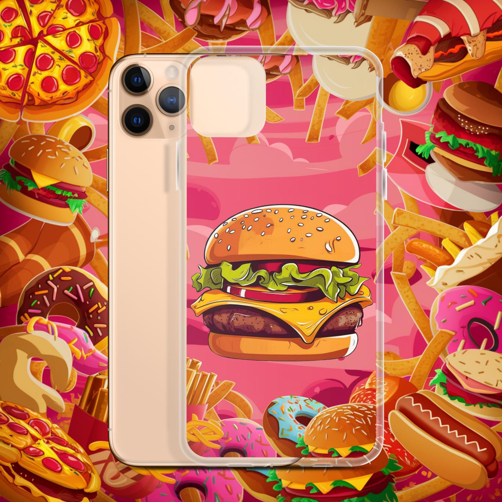 Cheeseburger I Love Burgers Clear Case for iPhone Next Cult Brand