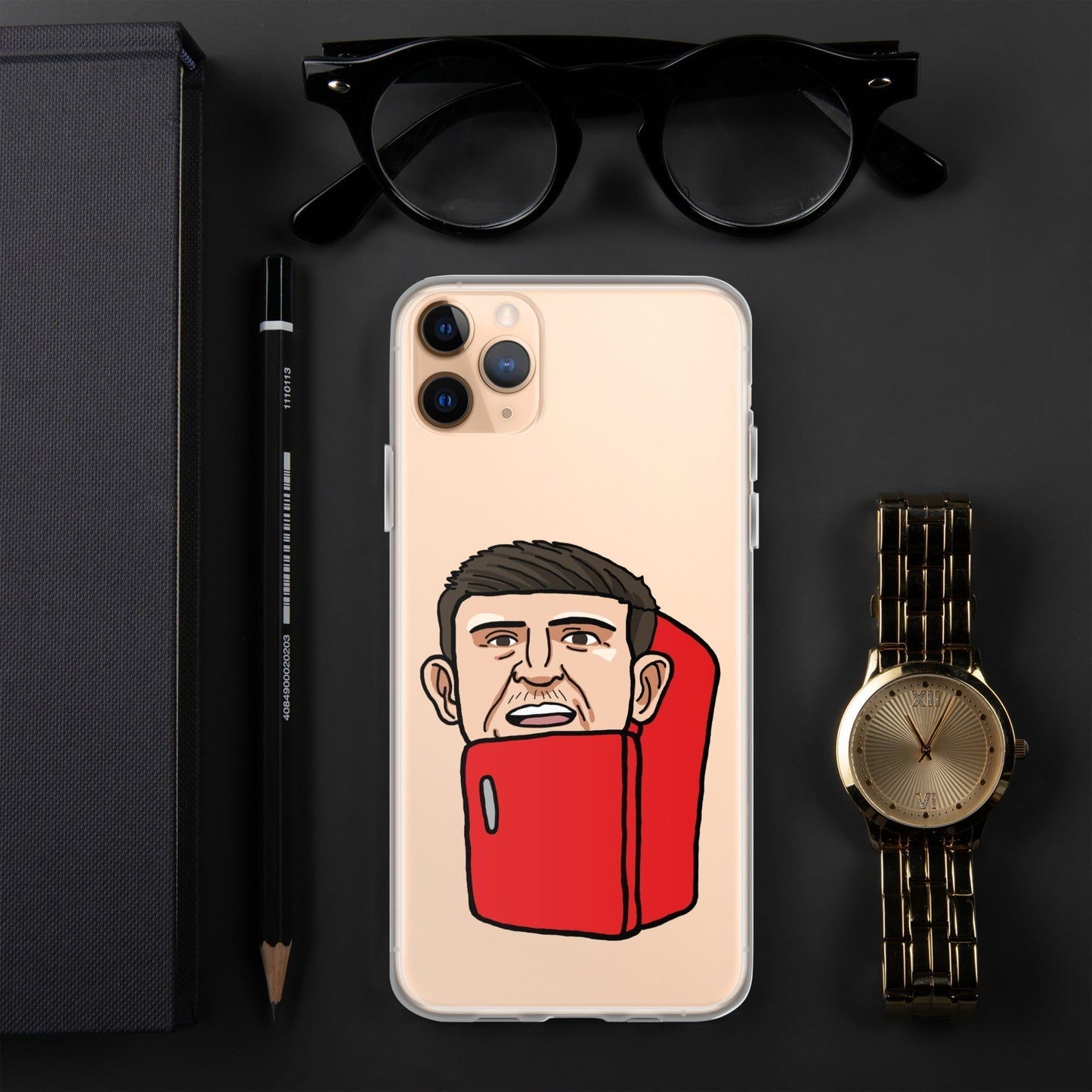 Harry ''The Fridge'' Maguire Clear Case for iPhone® iPhone 11 Pro Max Mobile Phone Cases Football Harry Maguire Manchester United The Fridge Next Cult Brand