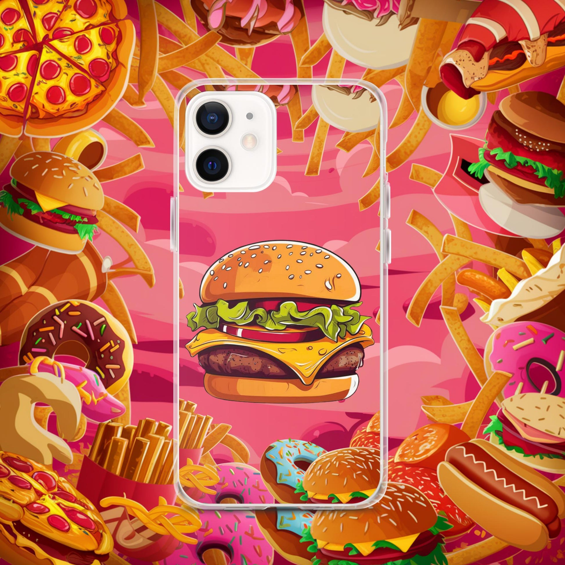 Cheeseburger I Love Burgers Clear Case for iPhone Next Cult Brand