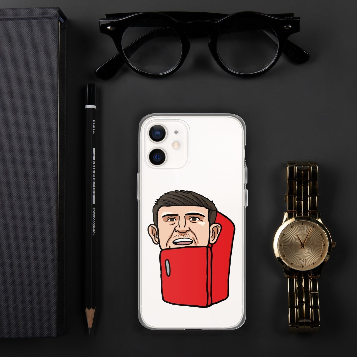 Harry ''The Fridge'' Maguire Clear Case for iPhone® iPhone 12 Mobile Phone Cases Football Harry Maguire Manchester United The Fridge Next Cult Brand