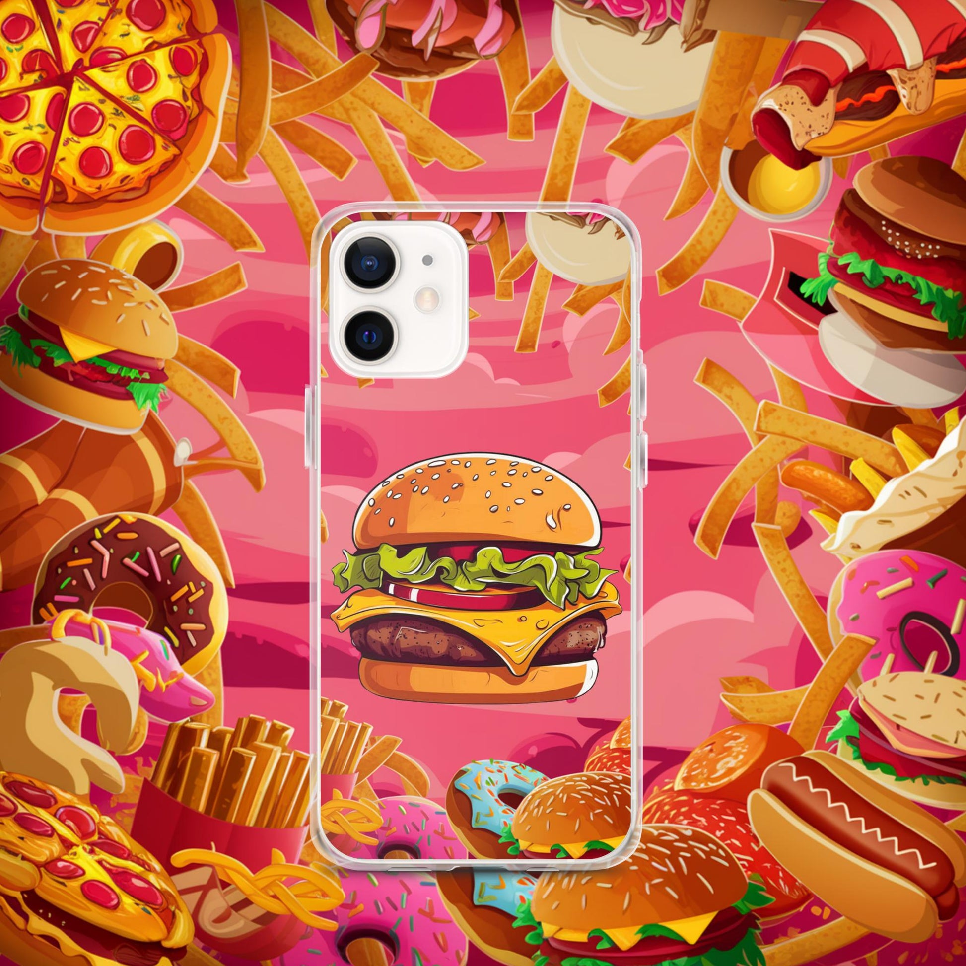 Cheeseburger I Love Burgers Clear Case for iPhone Next Cult Brand