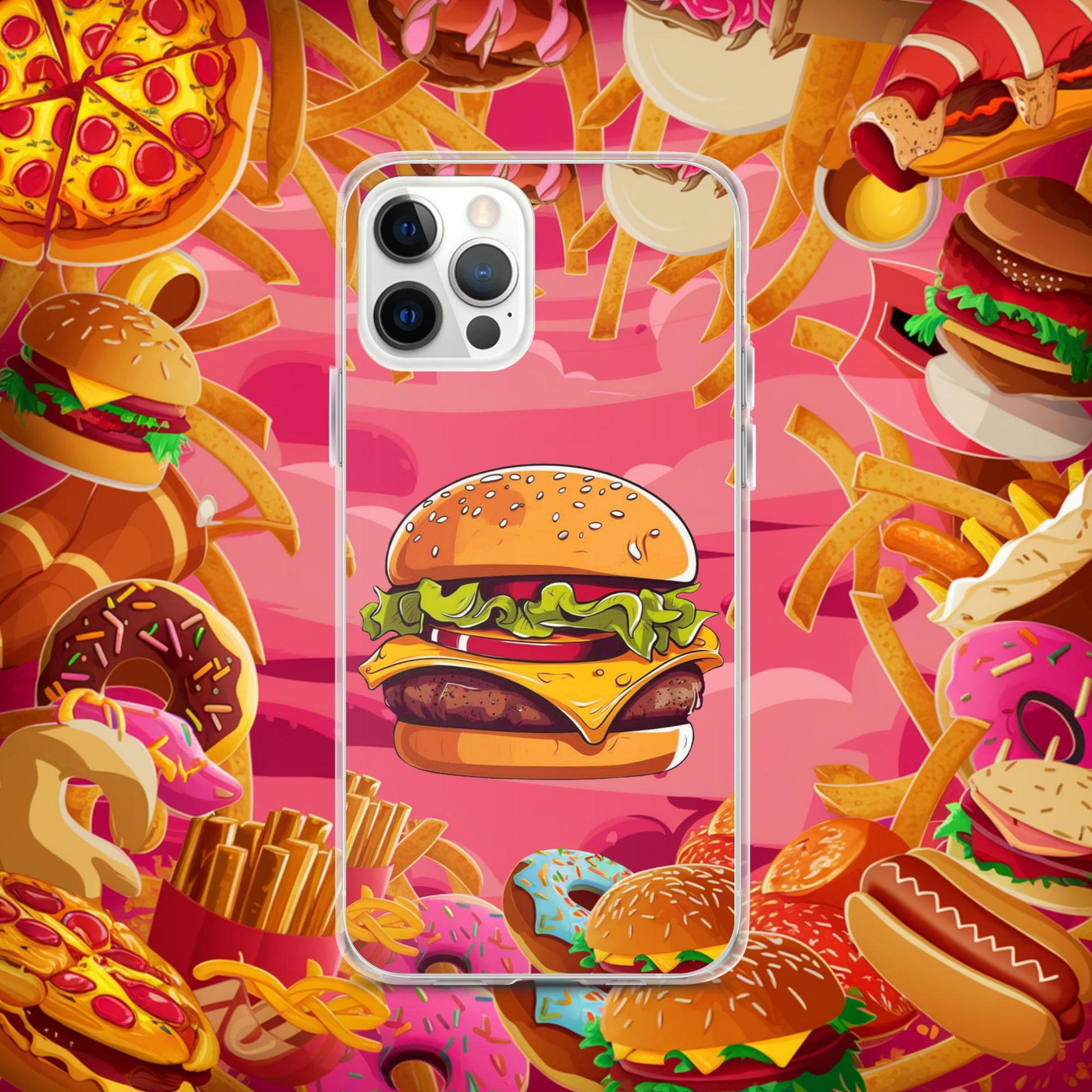 Cheeseburger I Love Burgers Clear Case for iPhone Next Cult Brand