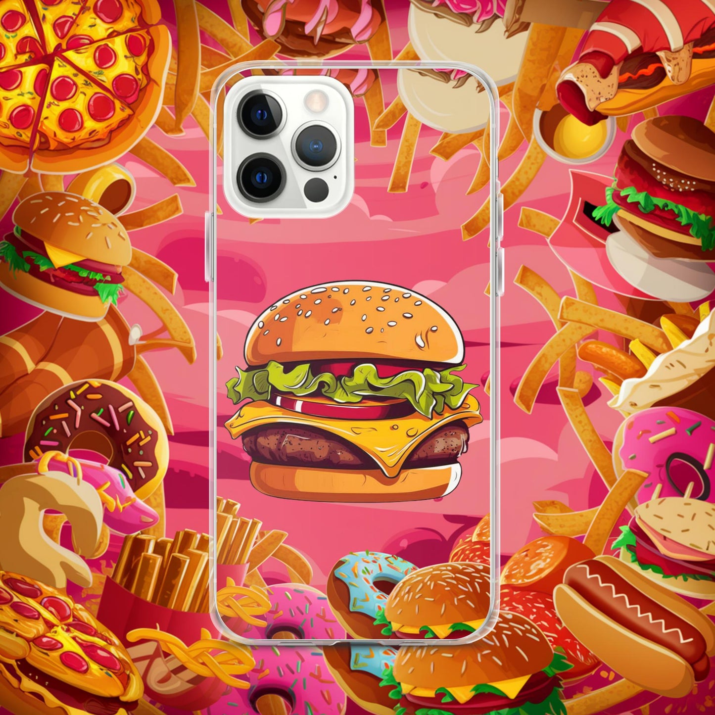 Cheeseburger I Love Burgers Clear Case for iPhone Next Cult Brand