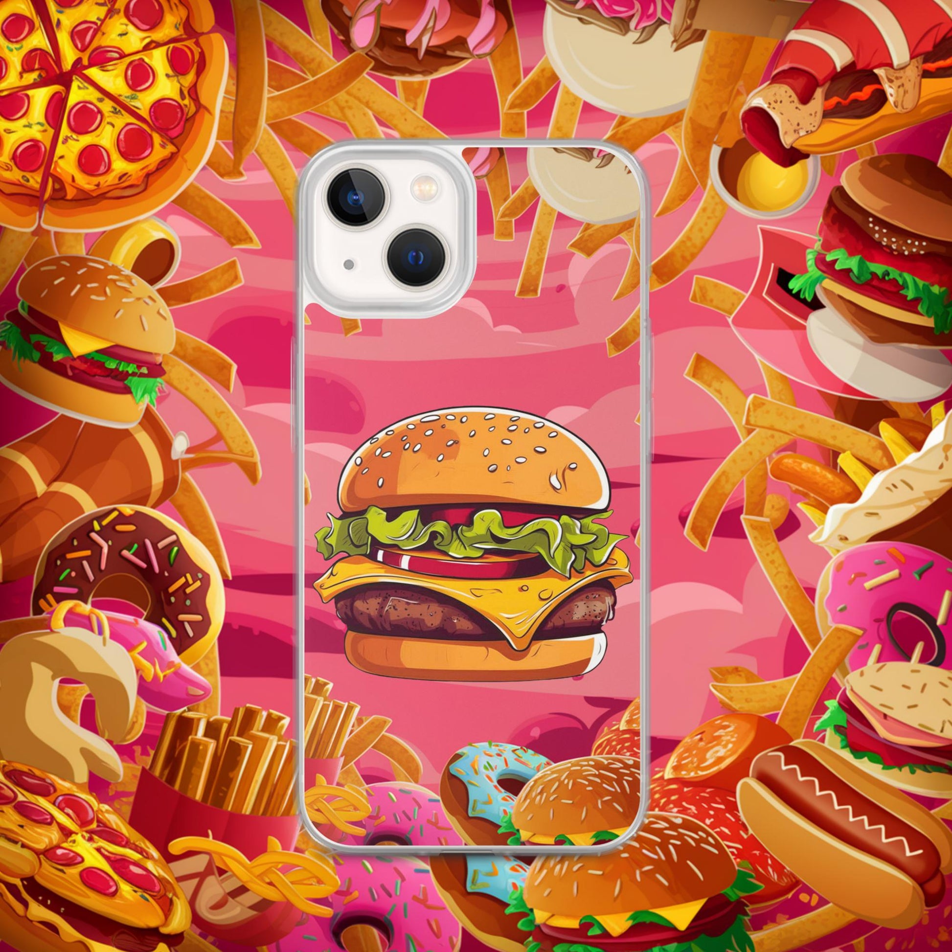 Cheeseburger I Love Burgers Clear Case for iPhone Next Cult Brand