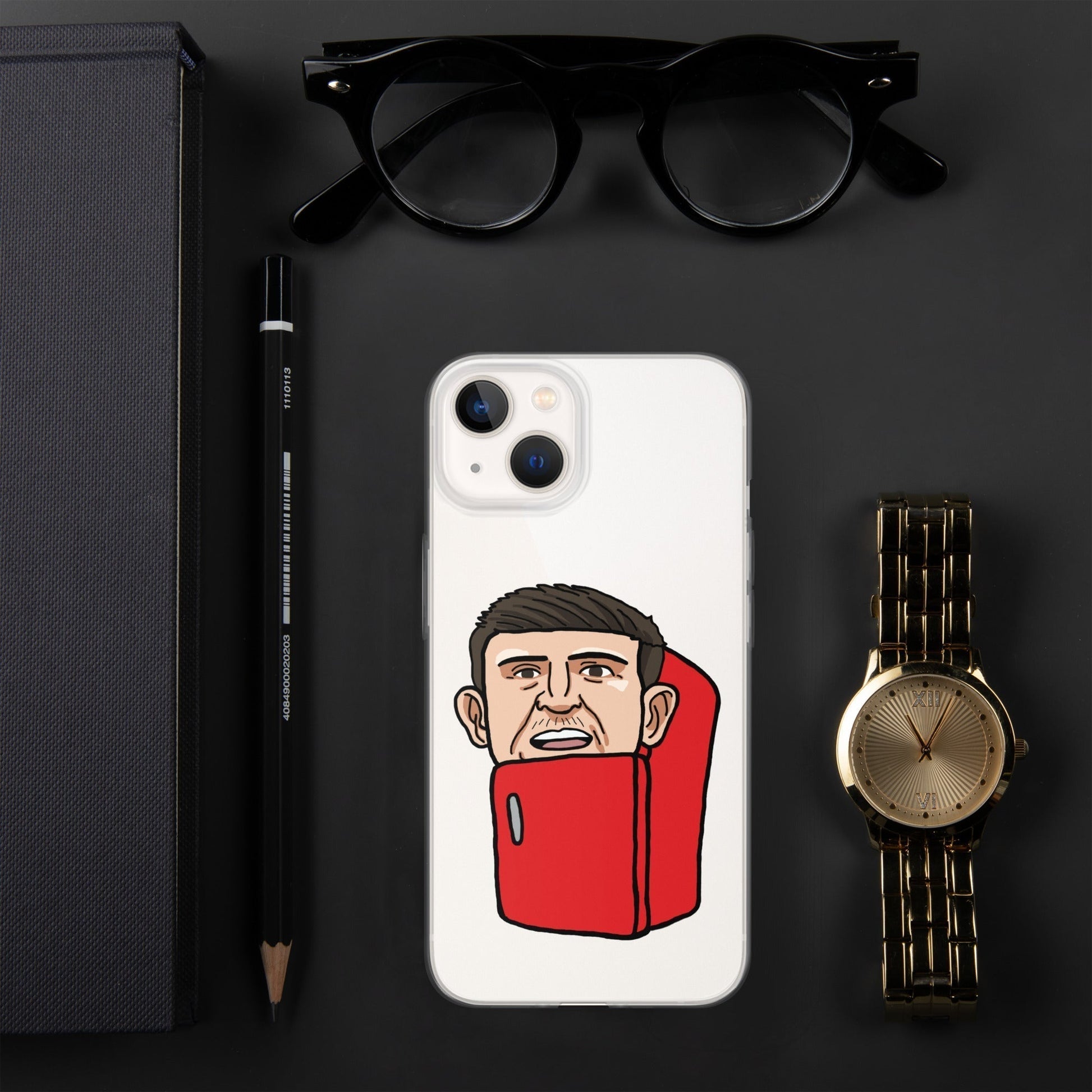 Harry ''The Fridge'' Maguire Clear Case for iPhone® iPhone 13 Mobile Phone Cases Football Harry Maguire Manchester United The Fridge Next Cult Brand