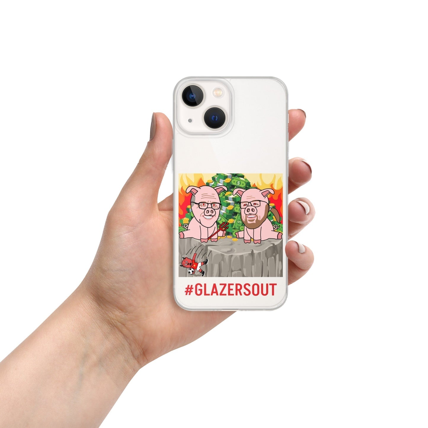 Glazers Out Manchester United Clear Case for iPhone®, #GlazersOut Next Cult Brand Football, GlazersOut, Manchester United