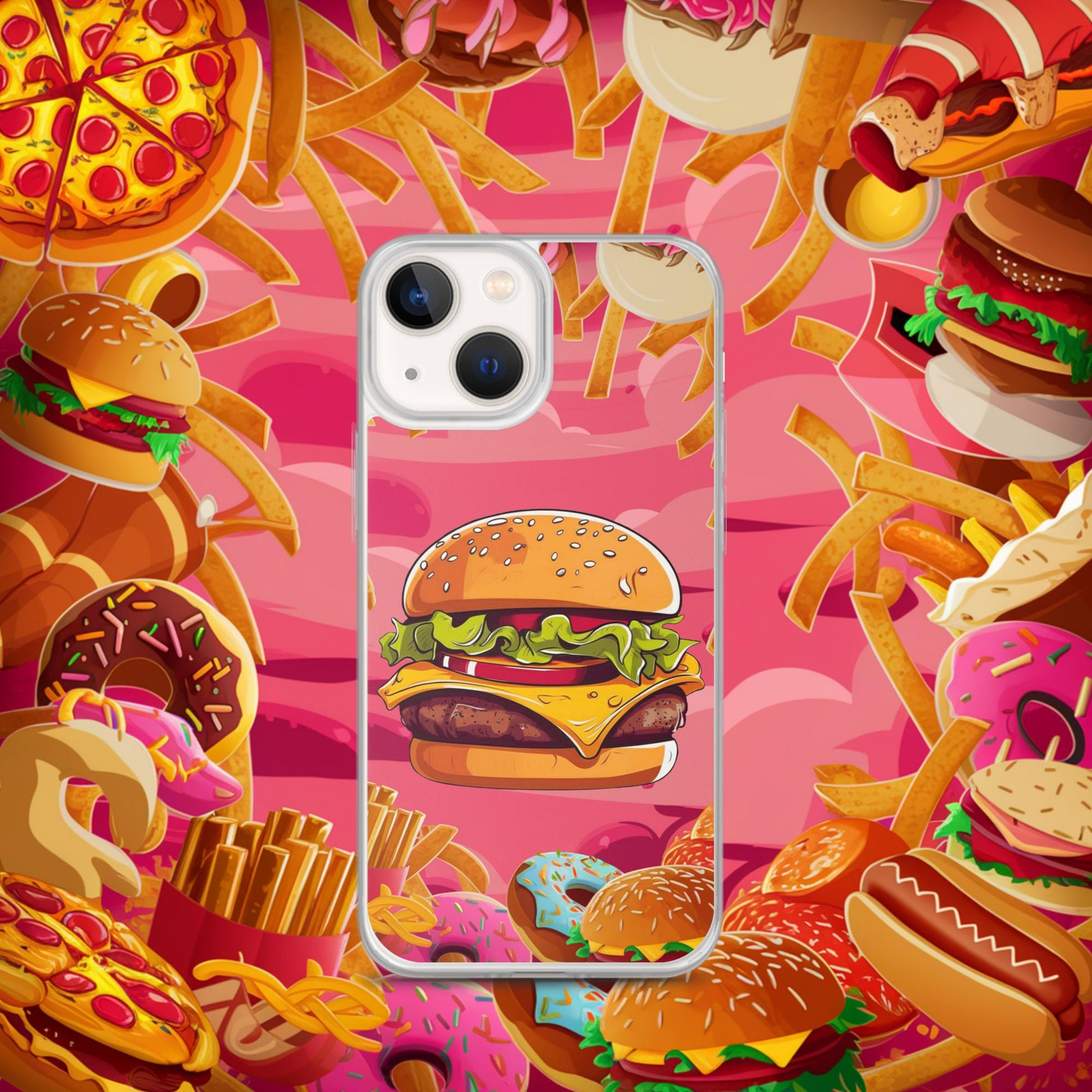 Cheeseburger I Love Burgers Clear Case for iPhone Next Cult Brand