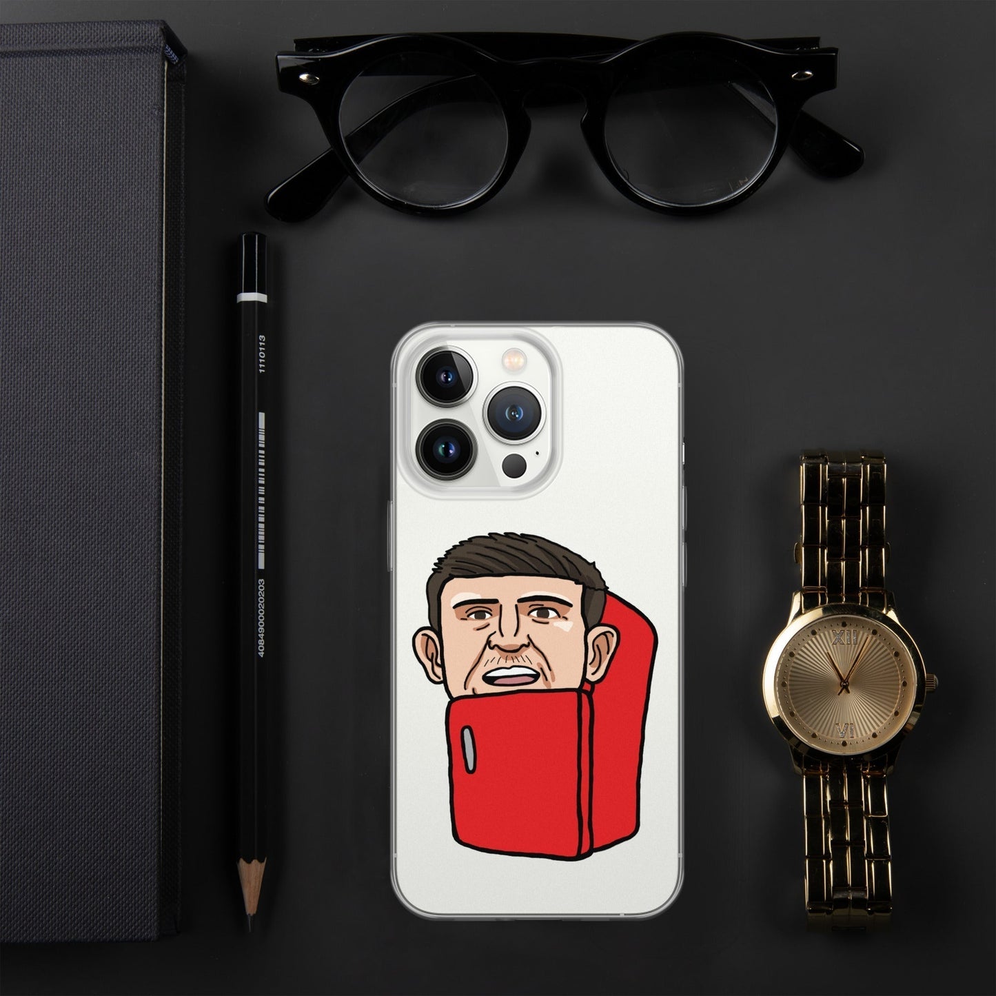 Harry ''The Fridge'' Maguire Clear Case for iPhone® iPhone 13 Pro Mobile Phone Cases Football Harry Maguire Manchester United The Fridge Next Cult Brand