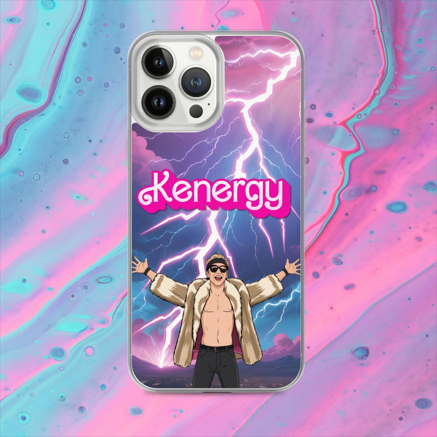 Kenergy Barbie Ryan Gosling Ken Clear Case for iPhone Next Cult Brand Barbie, Ken, Kenergy, Movies, Ryan Gosling