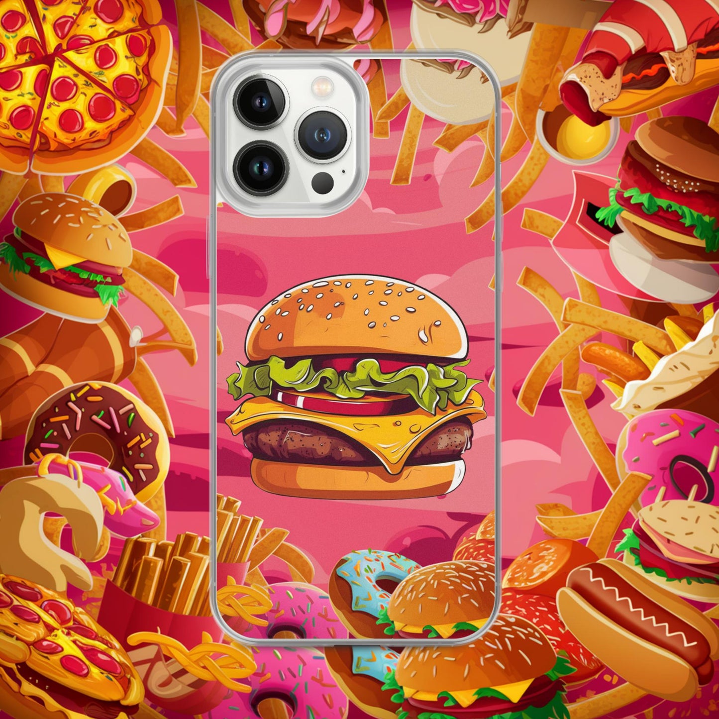 Cheeseburger I Love Burgers Clear Case for iPhone Next Cult Brand