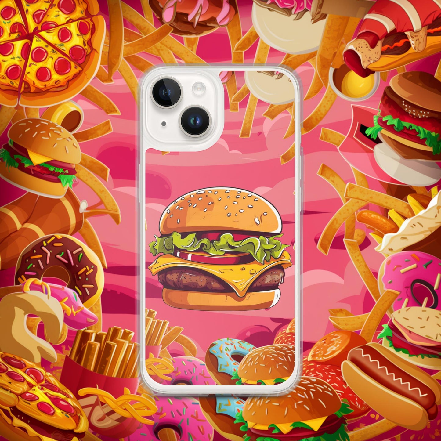 Cheeseburger I Love Burgers Clear Case for iPhone Next Cult Brand