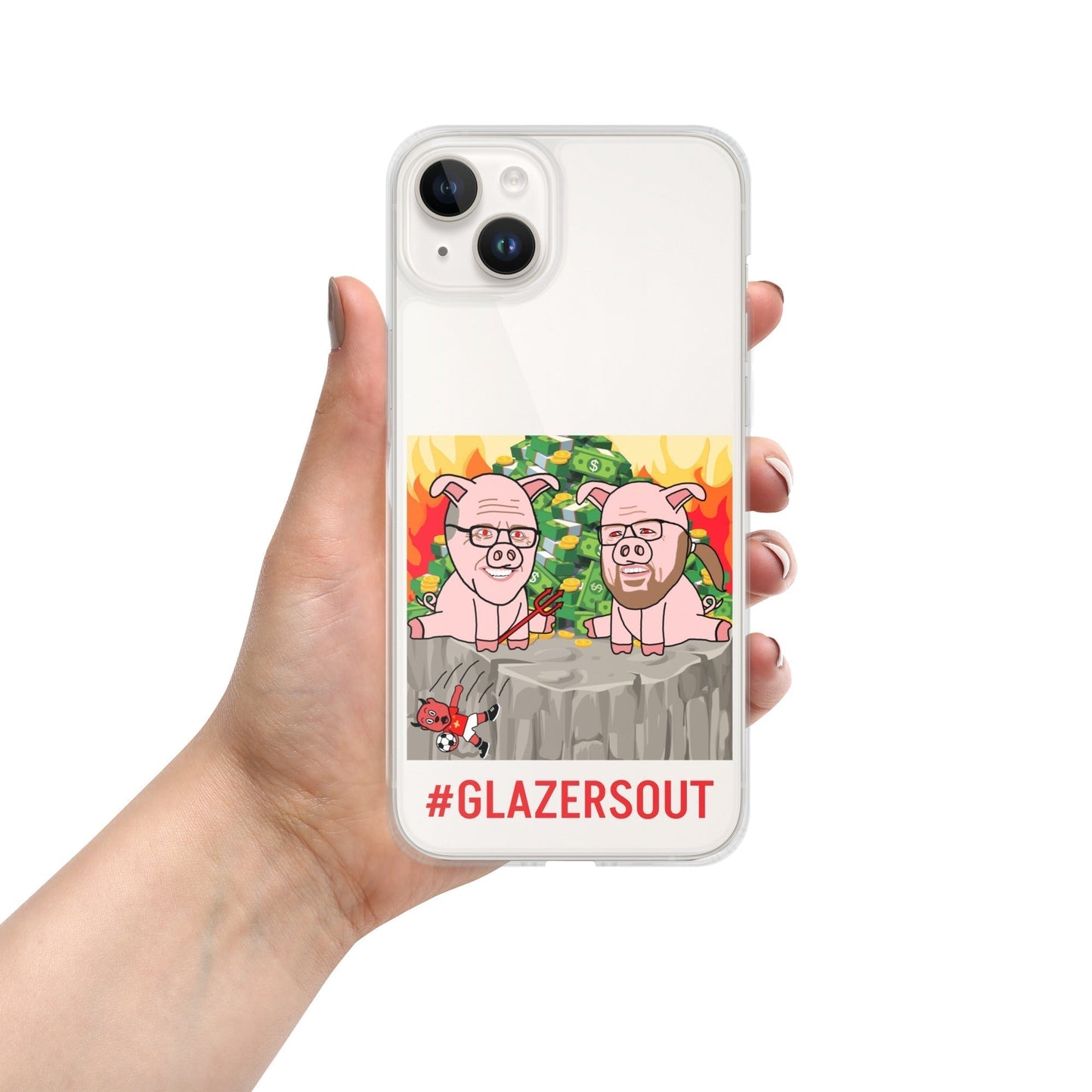 Glazers Out Manchester United Clear Case for iPhone®, #GlazersOut Next Cult Brand Football, GlazersOut, Manchester United