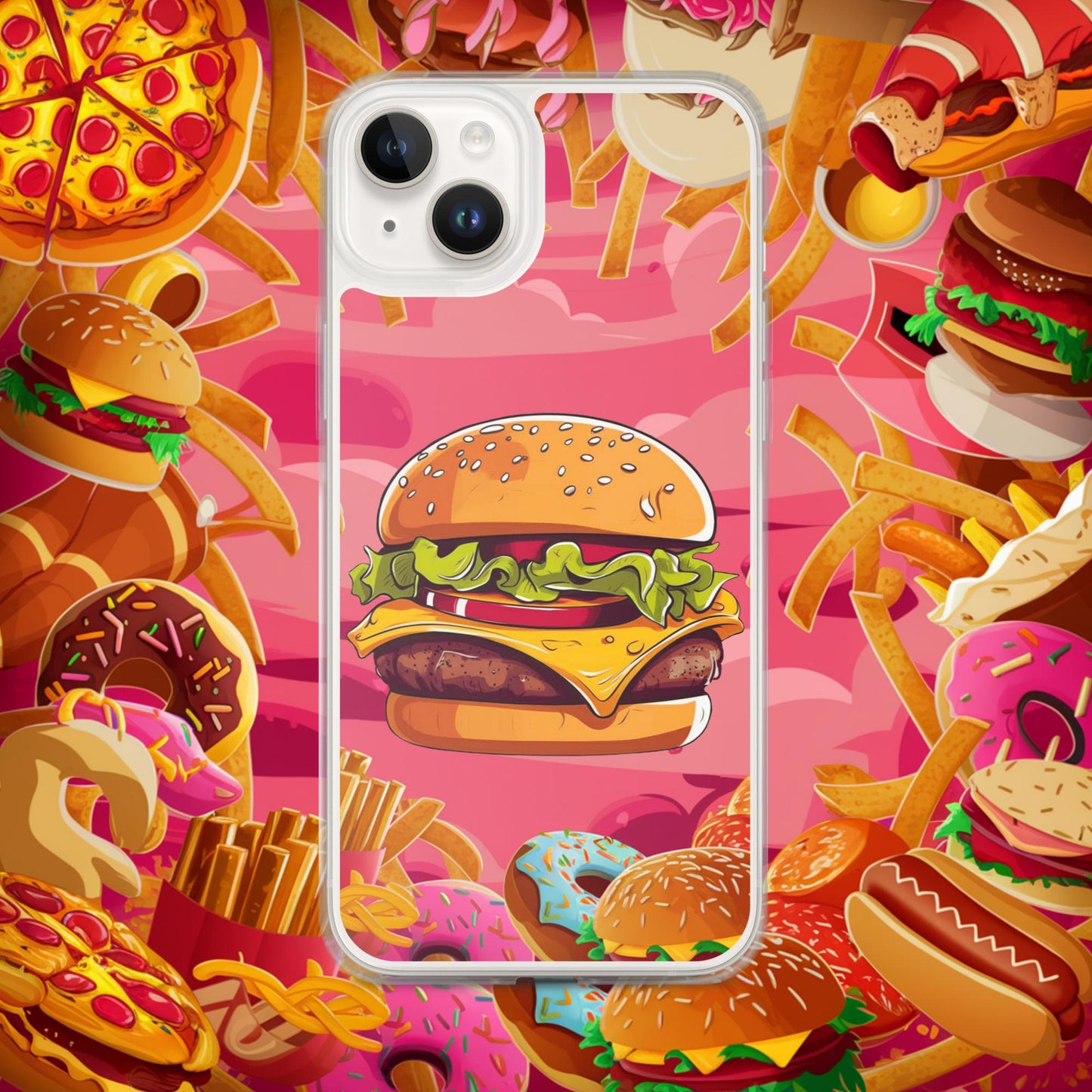 Cheeseburger I Love Burgers Clear Case for iPhone Next Cult Brand