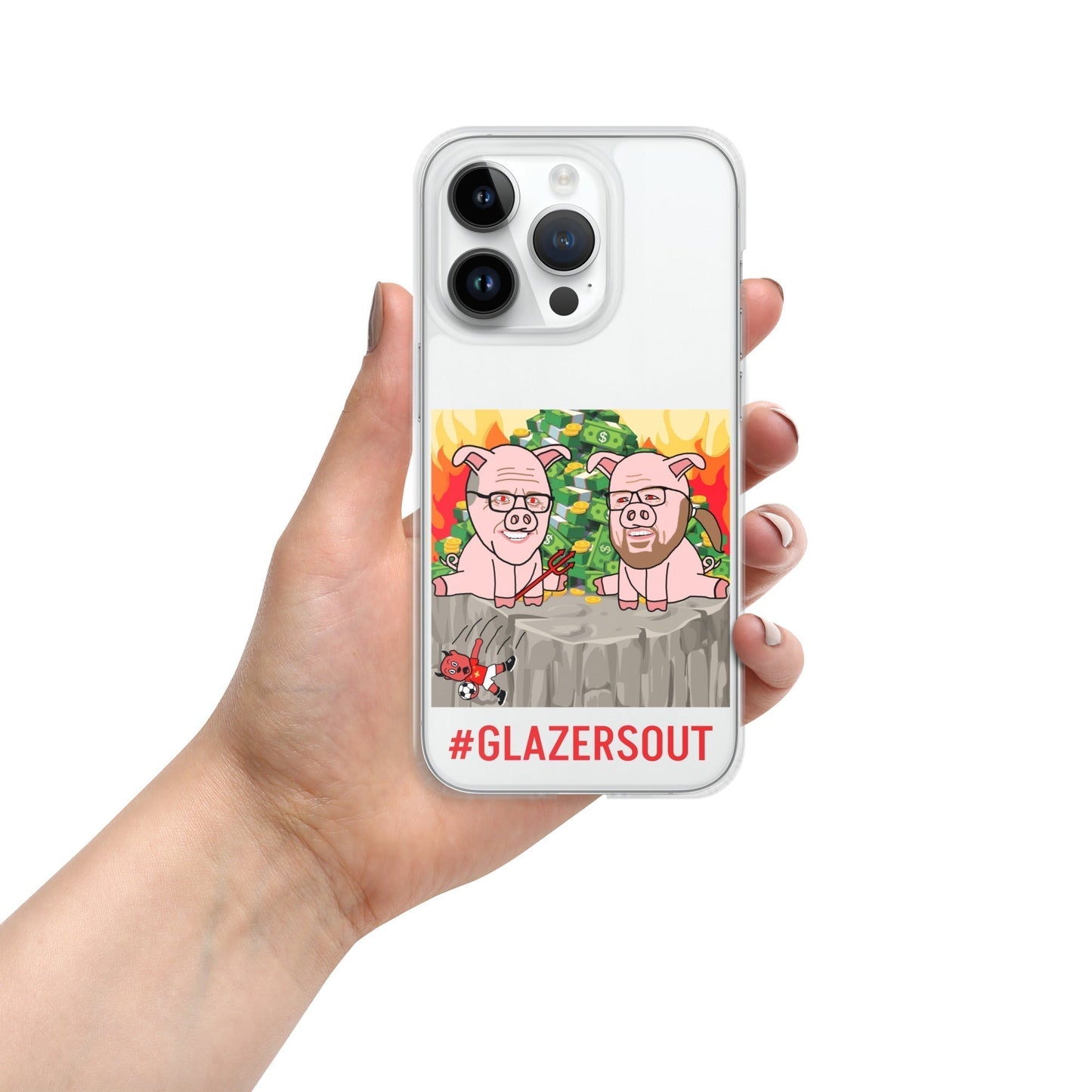 Glazers Out Manchester United Clear Case for iPhone®, #GlazersOut Next Cult Brand Football, GlazersOut, Manchester United