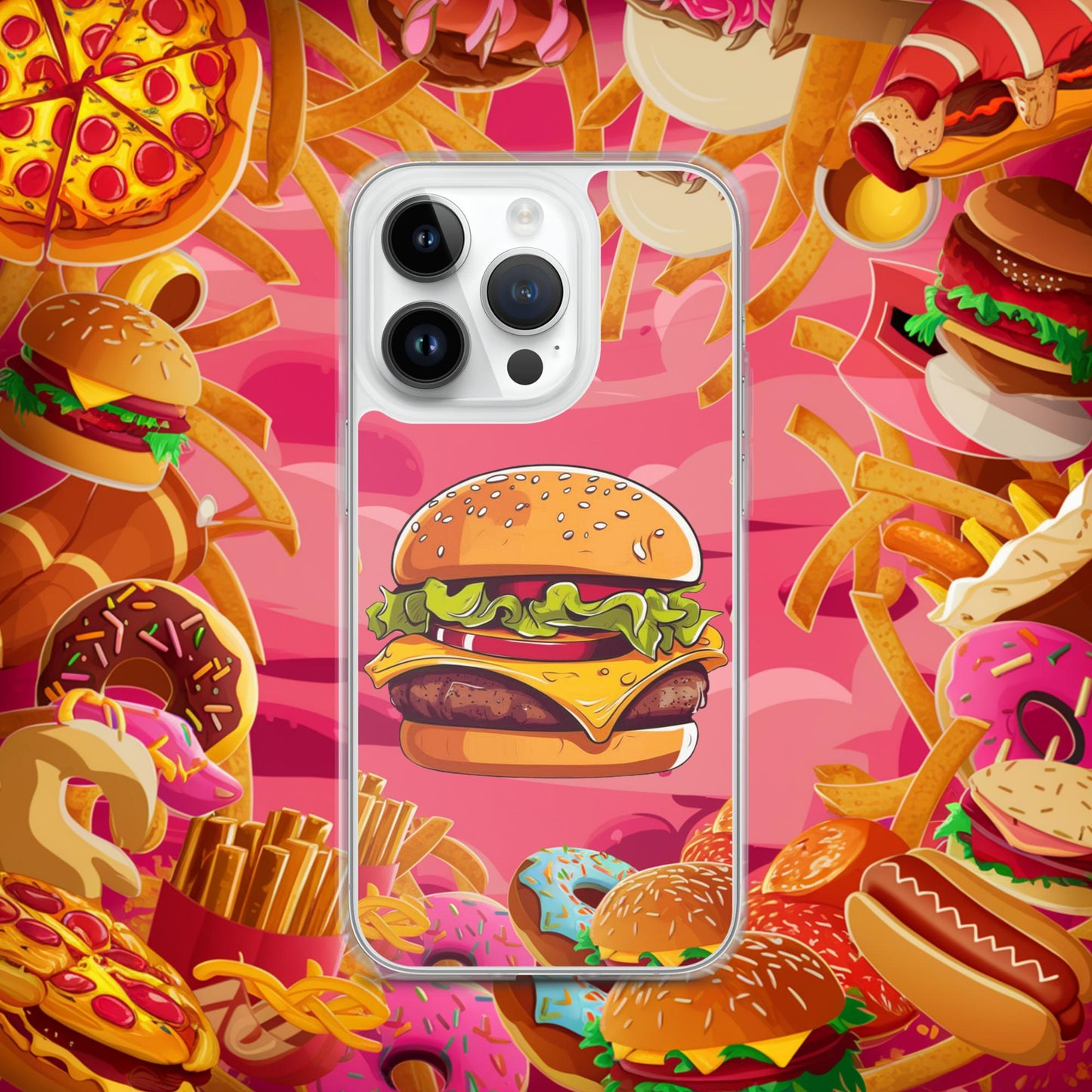 Cheeseburger I Love Burgers Clear Case for iPhone Next Cult Brand