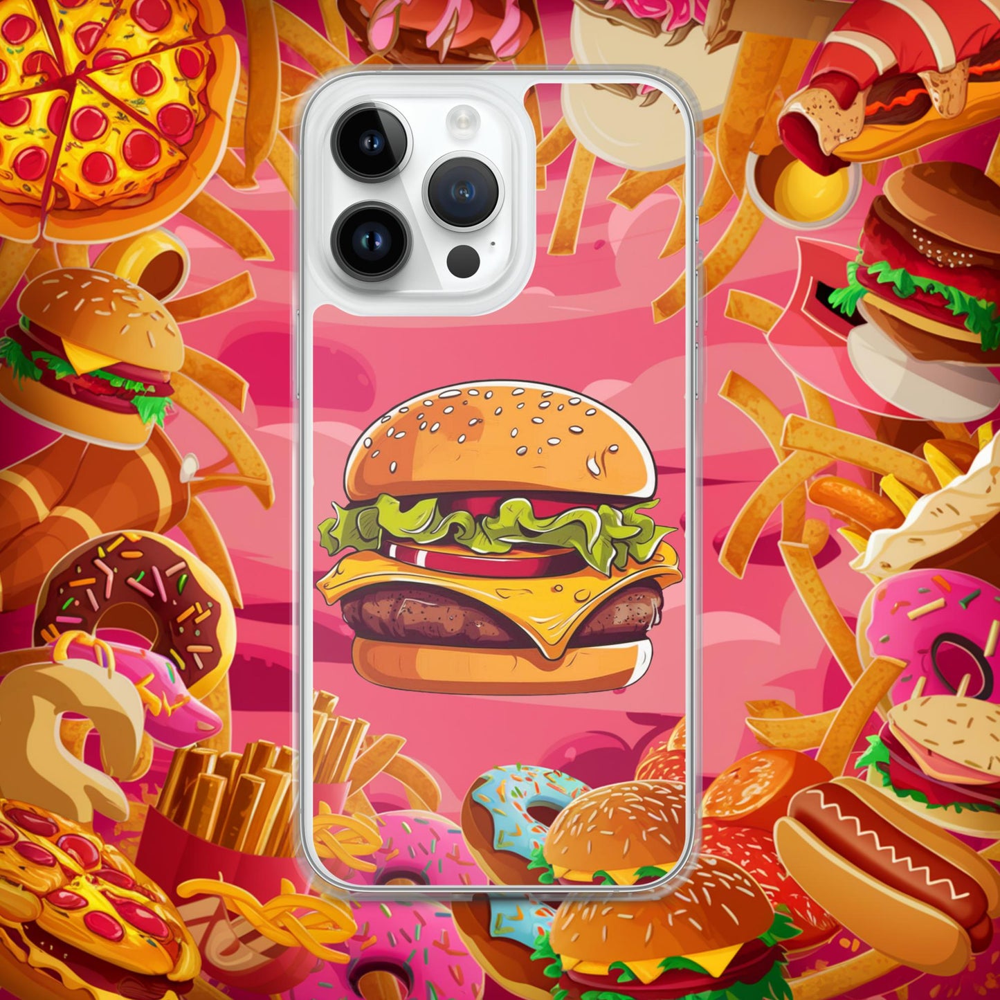 Cheeseburger I Love Burgers Clear Case for iPhone Next Cult Brand