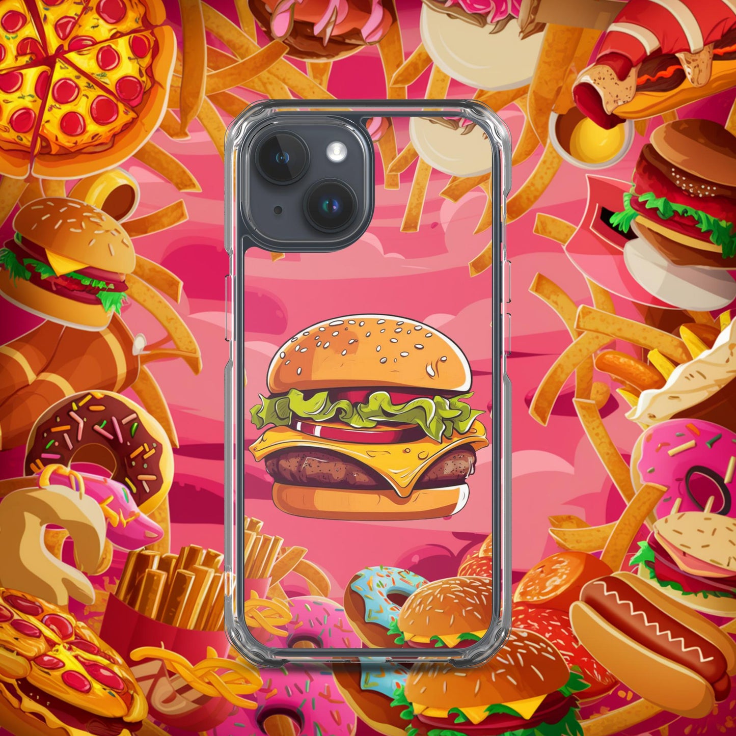 Cheeseburger I Love Burgers Clear Case for iPhone Next Cult Brand