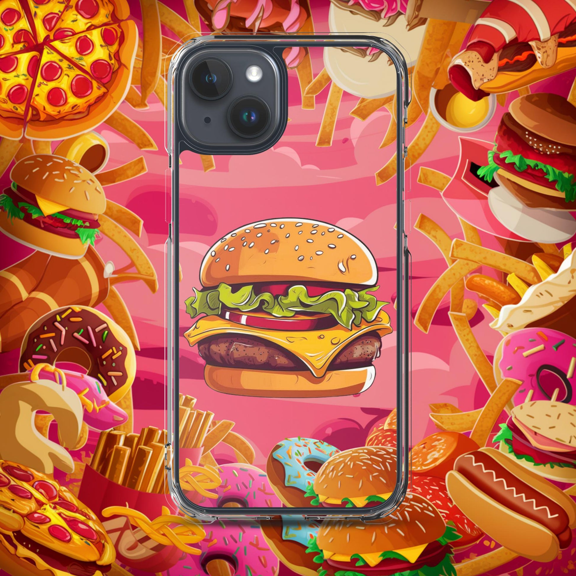 Cheeseburger I Love Burgers Clear Case for iPhone Next Cult Brand