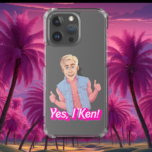 Yes I Ken Yes I can Ryan Gosling Ken Barbie Movie Clear Case for iPhone Next Cult Brand