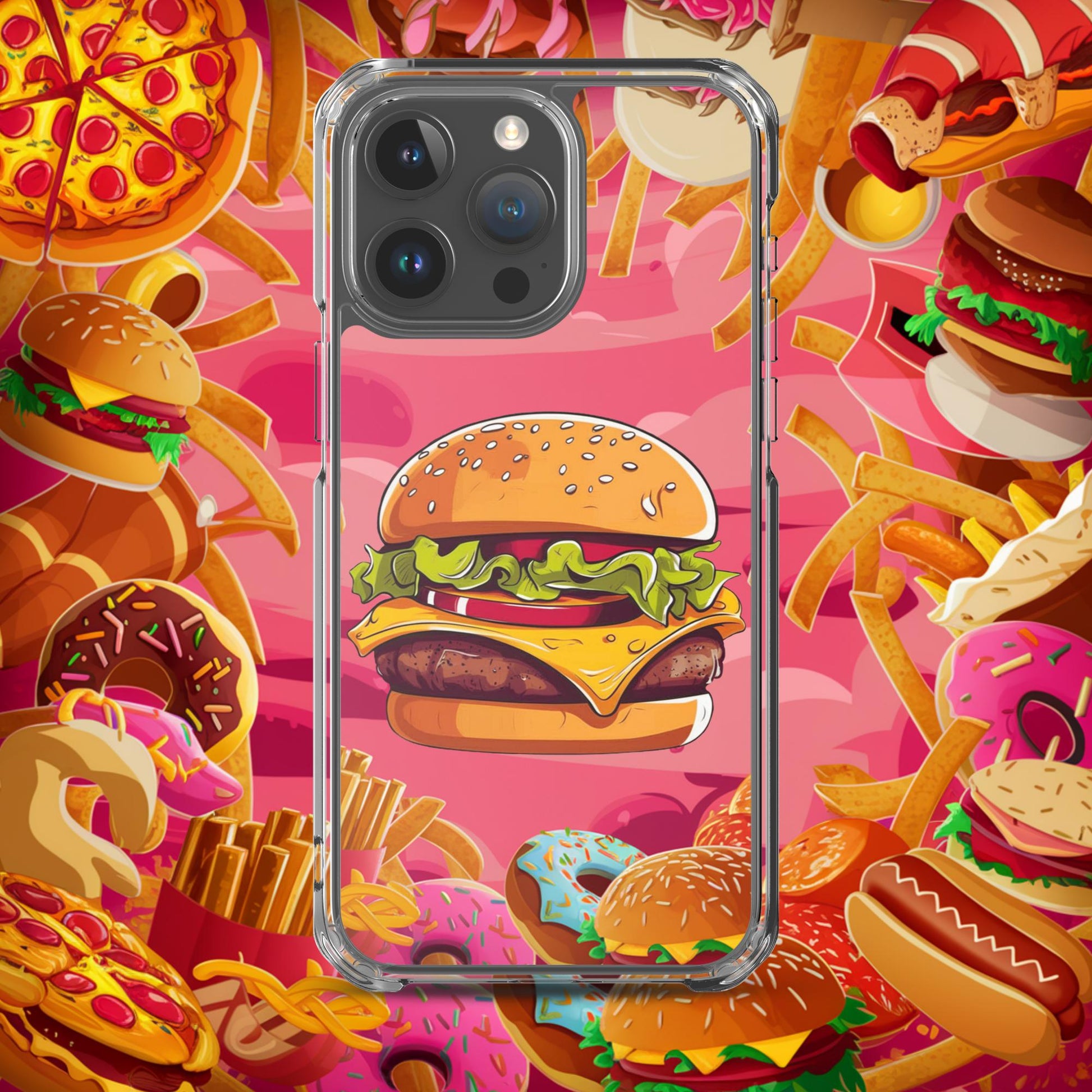 Cheeseburger I Love Burgers Clear Case for iPhone Next Cult Brand