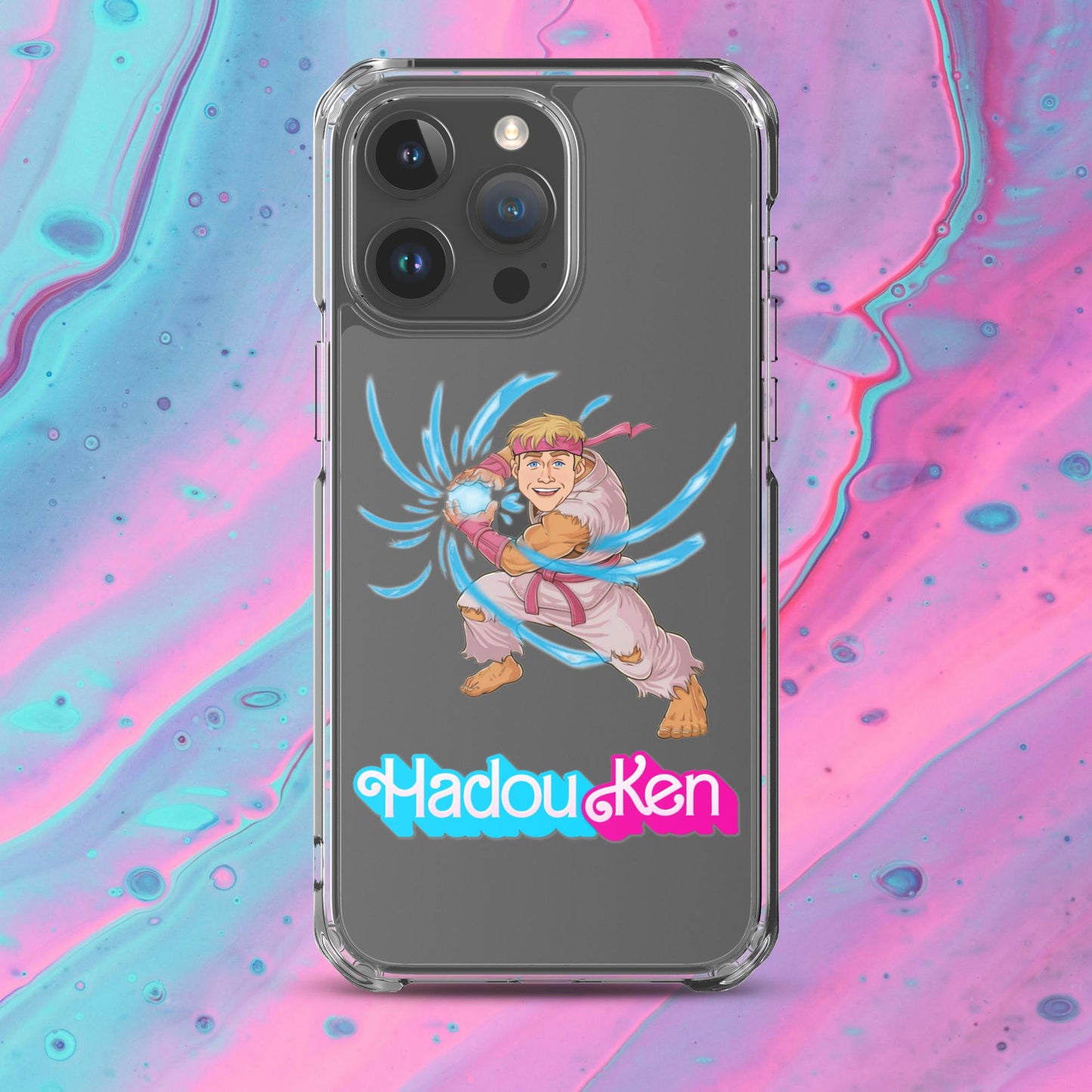 Hadouken Ken Barbie Ryan Gosling Street Fighter Funny Clear Case for iPhone