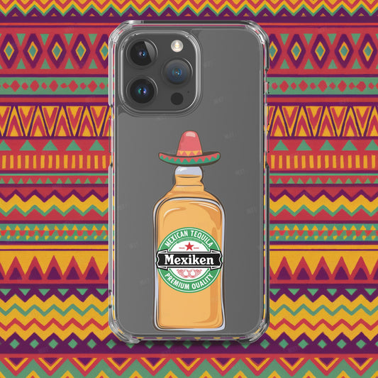 Mexiken Mexican Tequila Funny Heineken Beer Parody Clear Case for iPhone