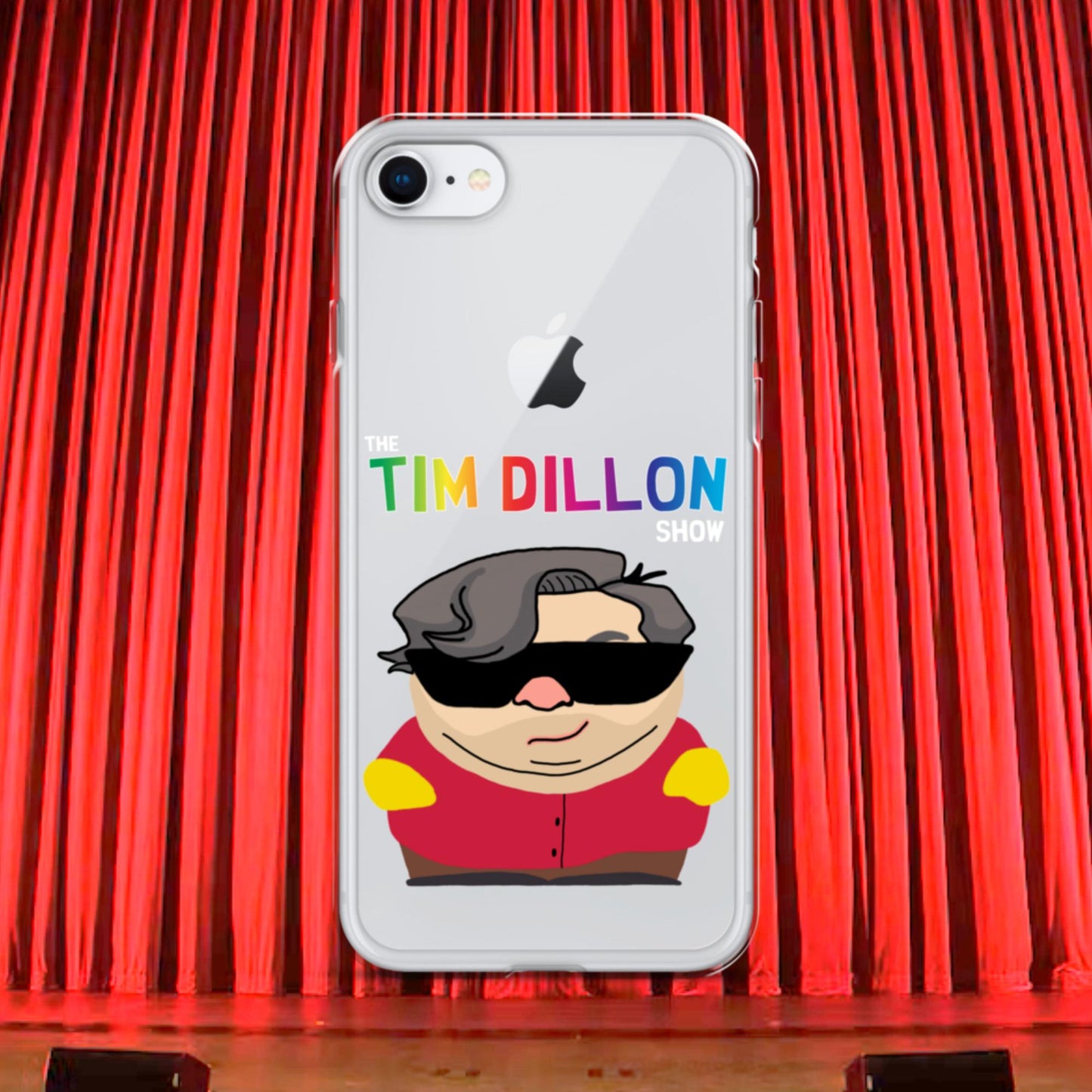 Tim Dillon Cartman, Southpark, The Tim Dillon Show, Tim Dillon Podcast, Tim Dillon Merch, Tim Dillon Clear Case for iPhone iPhone 7 8 Mobile Phone Cases Podcasts Stand-up Comedy Tim Dillon Next Cult Brand