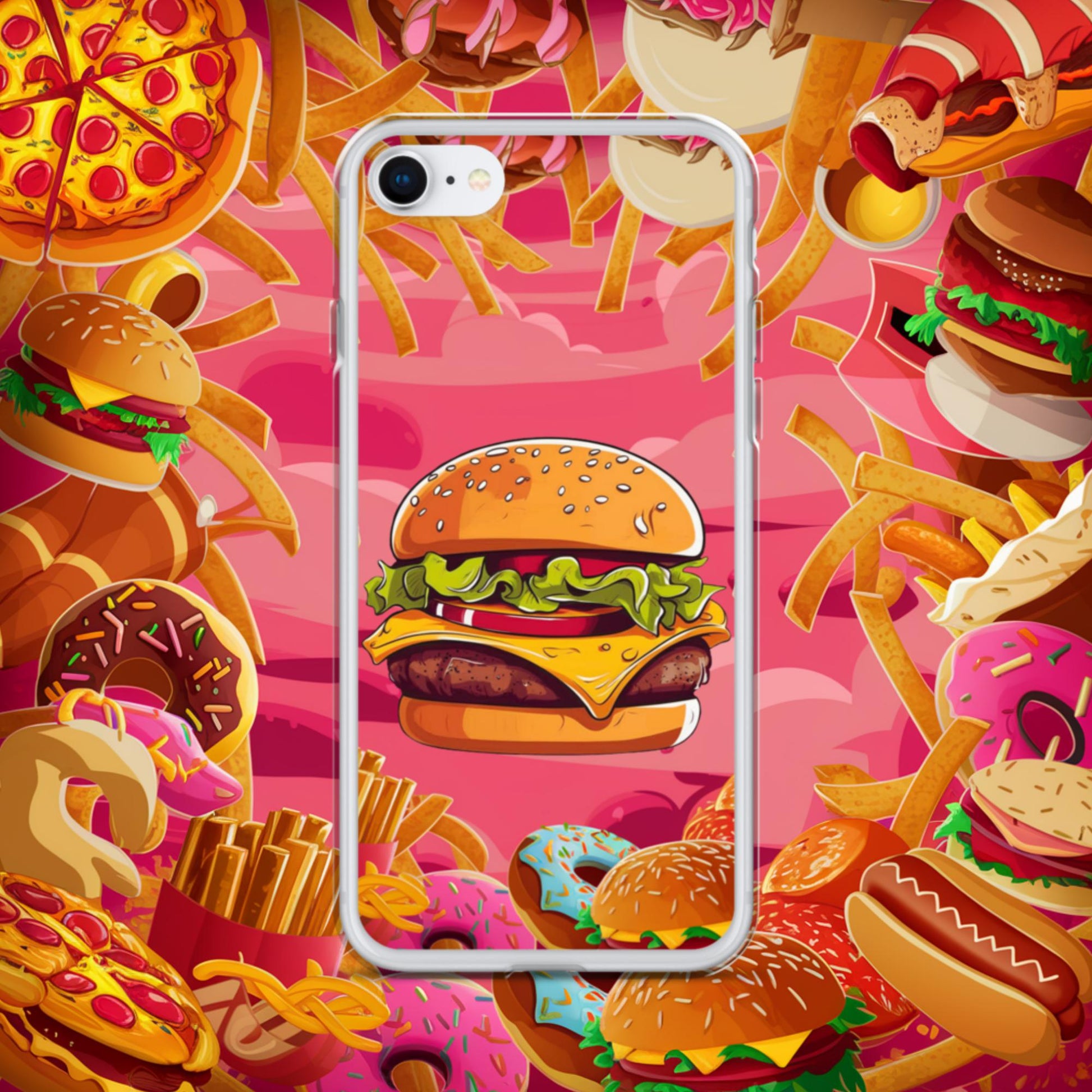 Cheeseburger I Love Burgers Clear Case for iPhone Next Cult Brand