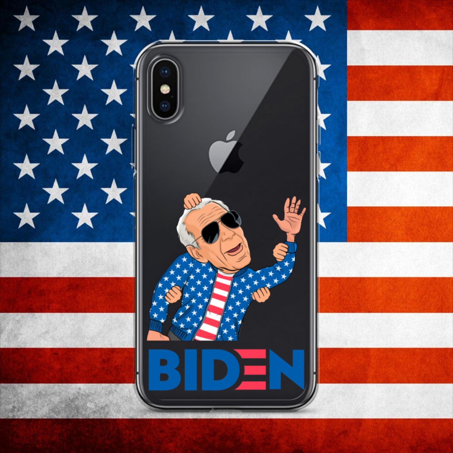 Weekend at Biden's Joe Biden Meme Democrat Republican Trump Gift Biden Gift 90s Vintage Clear Case for iPhone Next Cult Brand