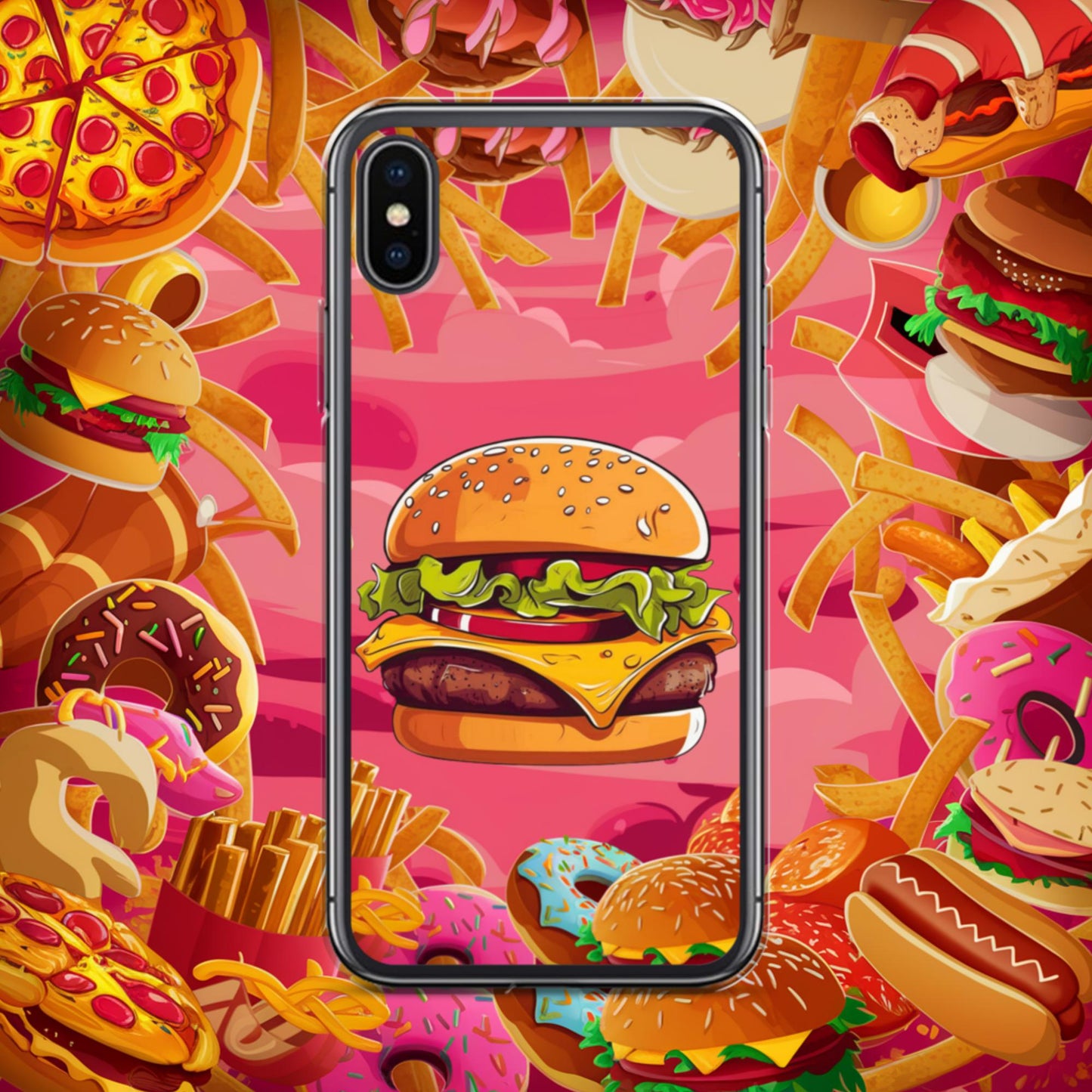 Cheeseburger I Love Burgers Clear Case for iPhone Next Cult Brand