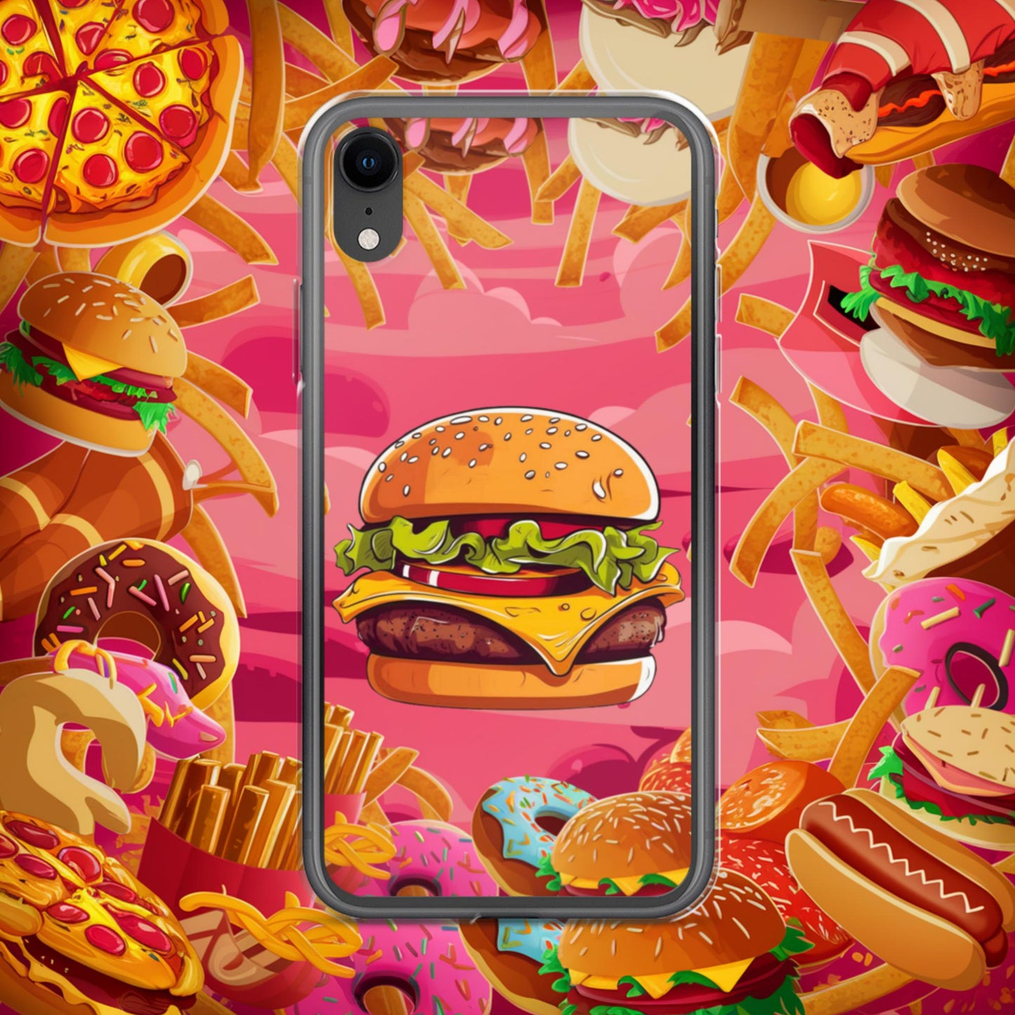 Cheeseburger I Love Burgers Clear Case for iPhone Next Cult Brand