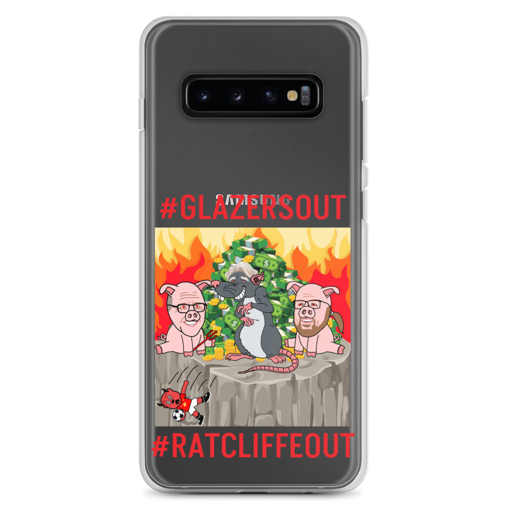 Manchester United Ratcliffe Out, Glazers Out Clear Phone Case for Samsung® Next Cult Brand Football, GlazersOut, Manchester United, RatcliffeOut