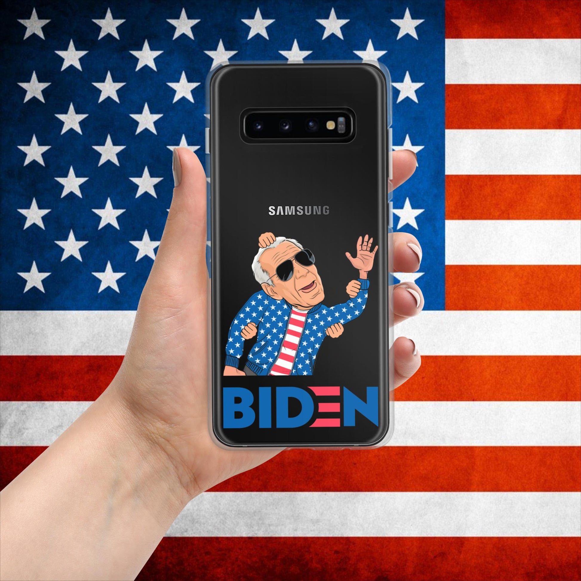 Weekend at Biden's Joe Biden Meme Democrat Republican Trump Gift Biden Gift 90s Vintage Clear Case for Samsung Next Cult Brand