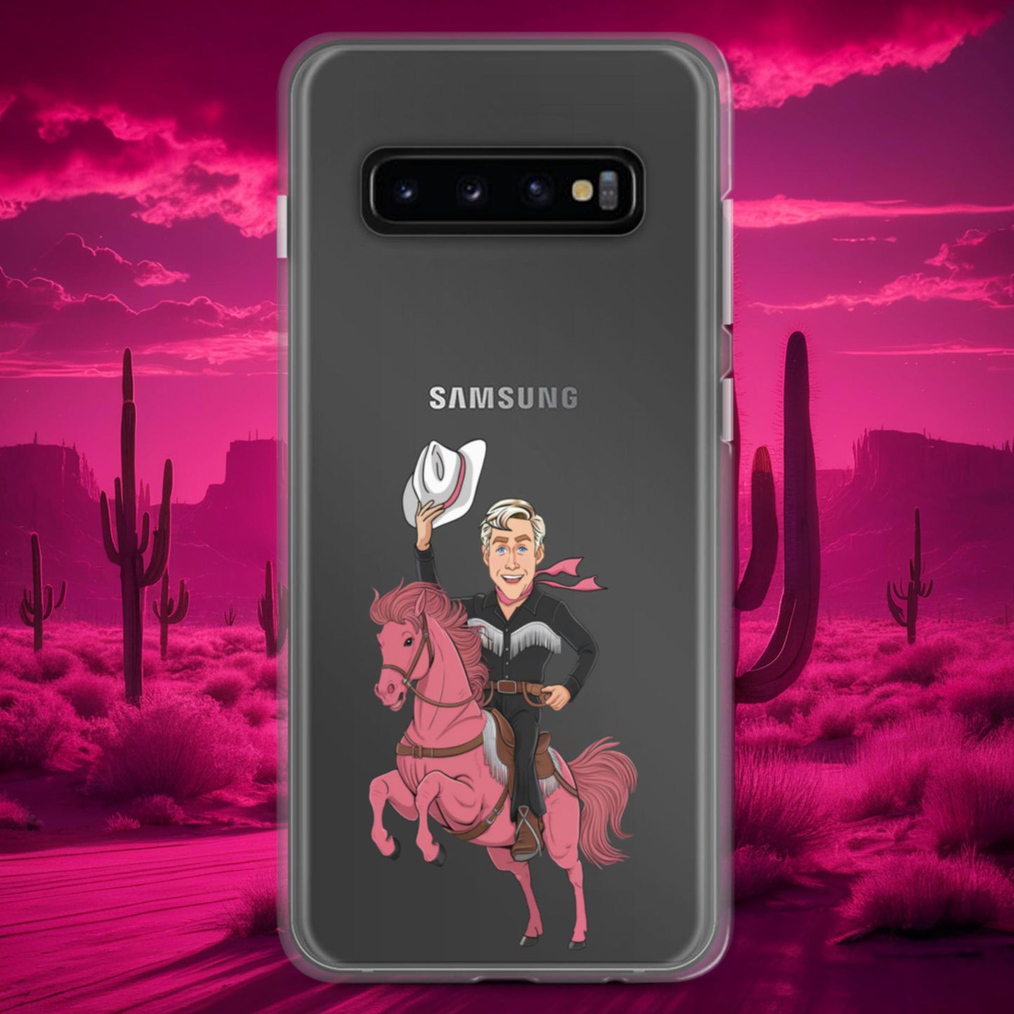 Ryan Gosling Ken Cowboy Horse Barbie Movie Clear Case for Samsung Next Cult Brand