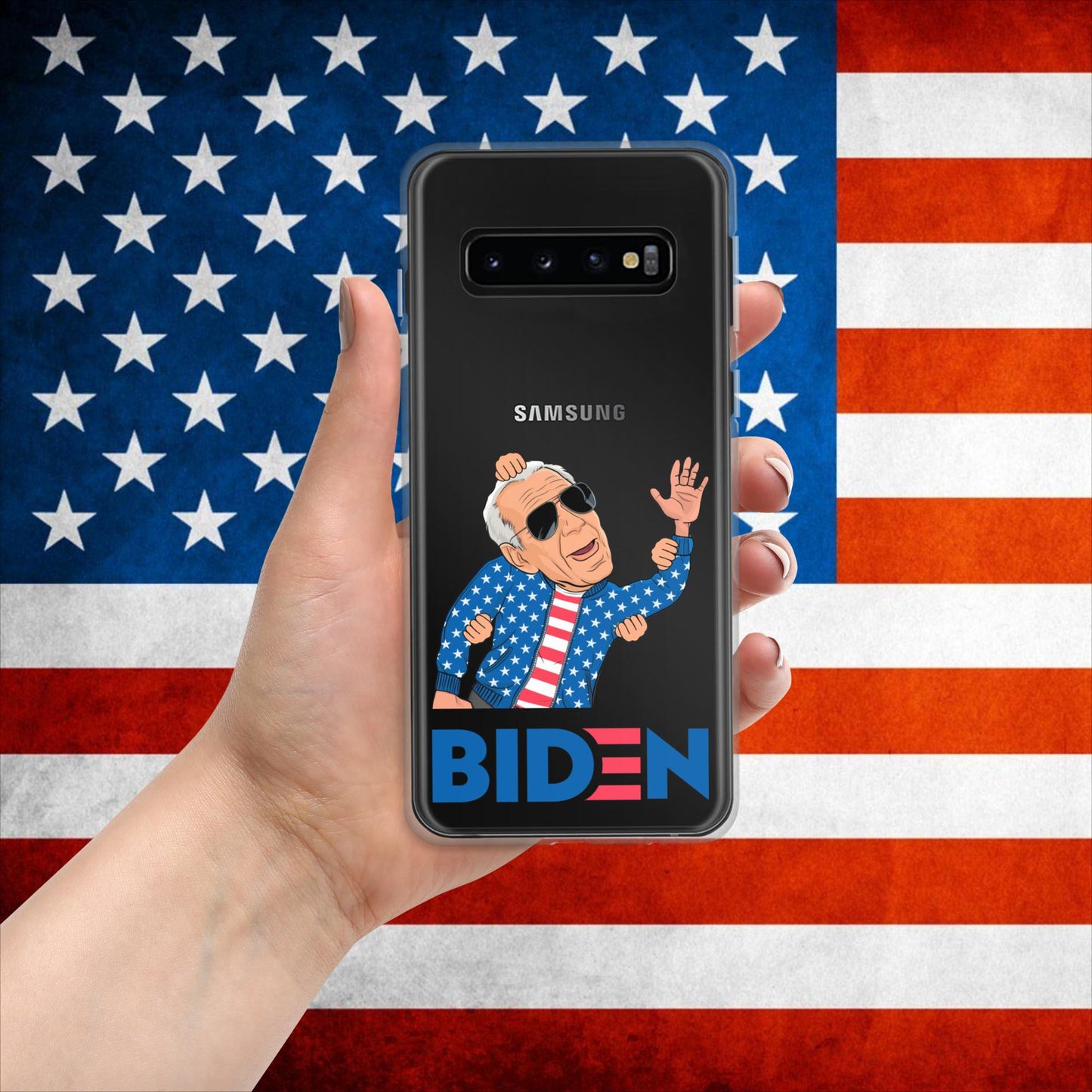Weekend at Biden's Joe Biden Meme Democrat Republican Trump Gift Biden Gift 90s Vintage Clear Case for Samsung Next Cult Brand