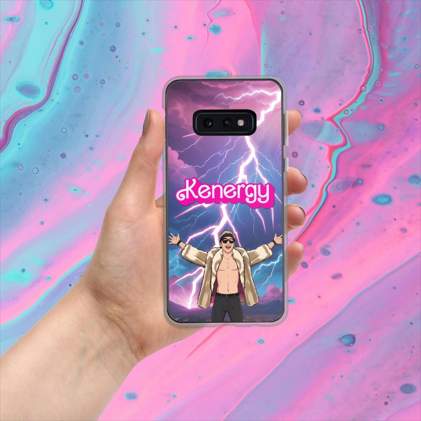 Kenergy Barbie Ryan Gosling Ken Clear Case for Samsung Next Cult Brand Barbie, Ken, Kenergy, Movies, Ryan Gosling