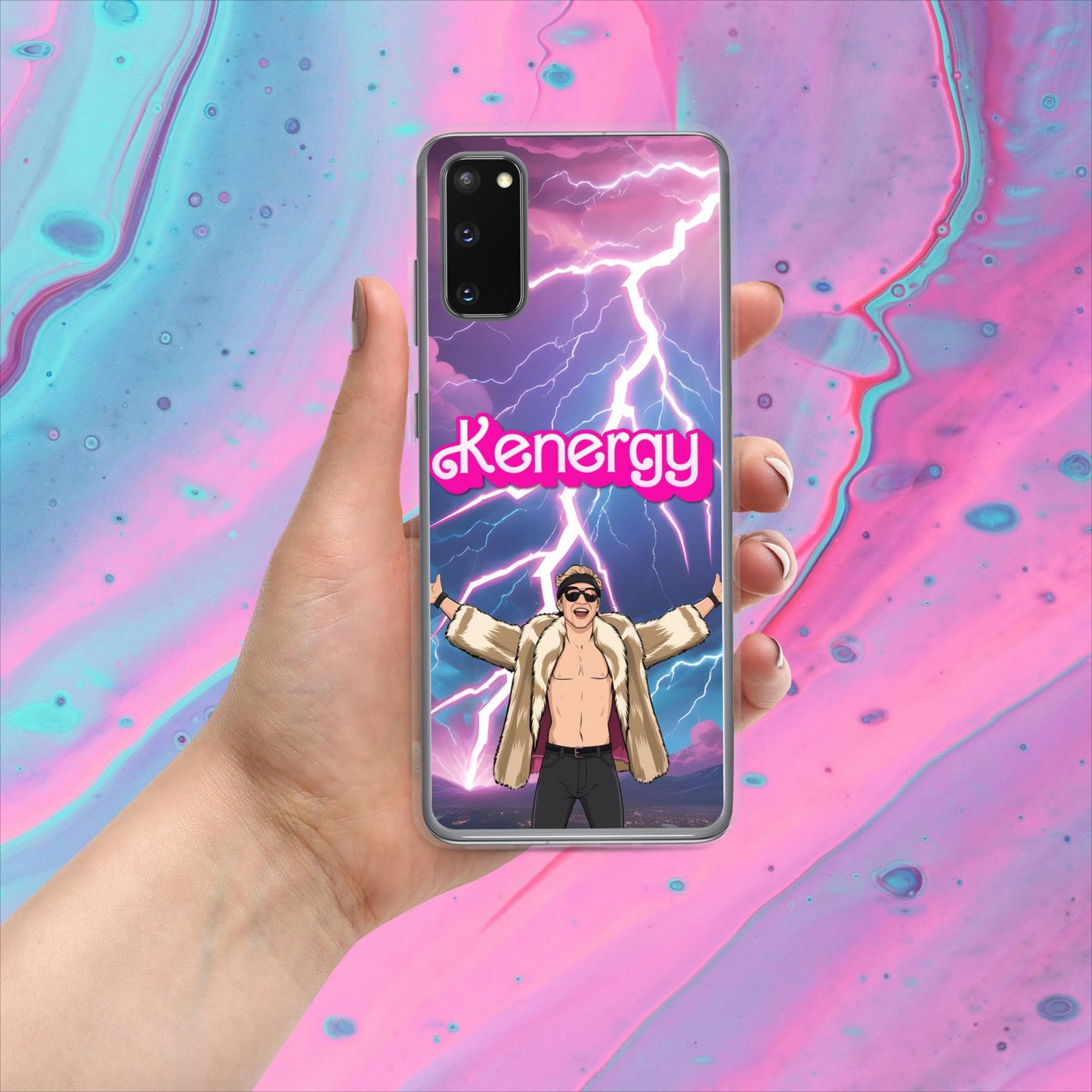 Kenergy Barbie Ryan Gosling Ken Clear Case for Samsung Next Cult Brand Barbie, Ken, Kenergy, Movies, Ryan Gosling