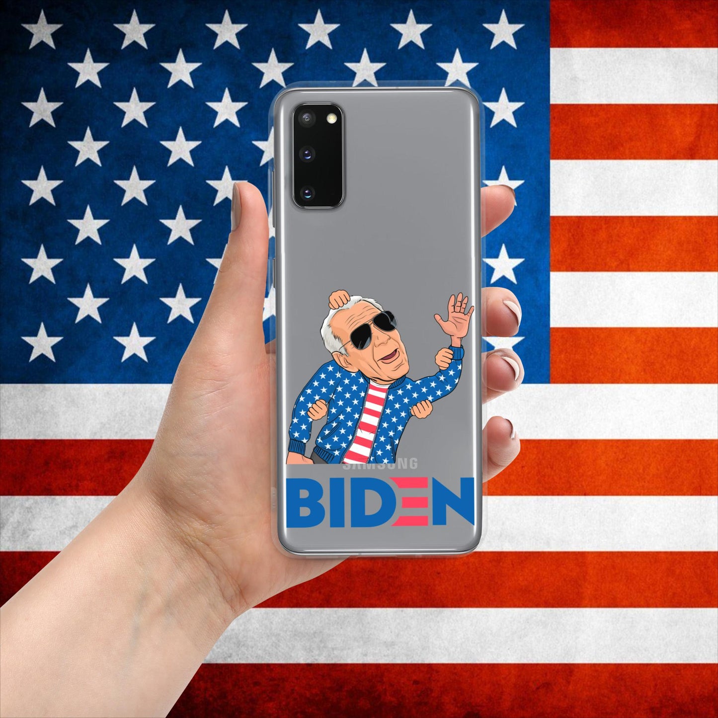 Weekend at Biden's Joe Biden Meme Democrat Republican Trump Gift Biden Gift 90s Vintage Clear Case for Samsung Next Cult Brand