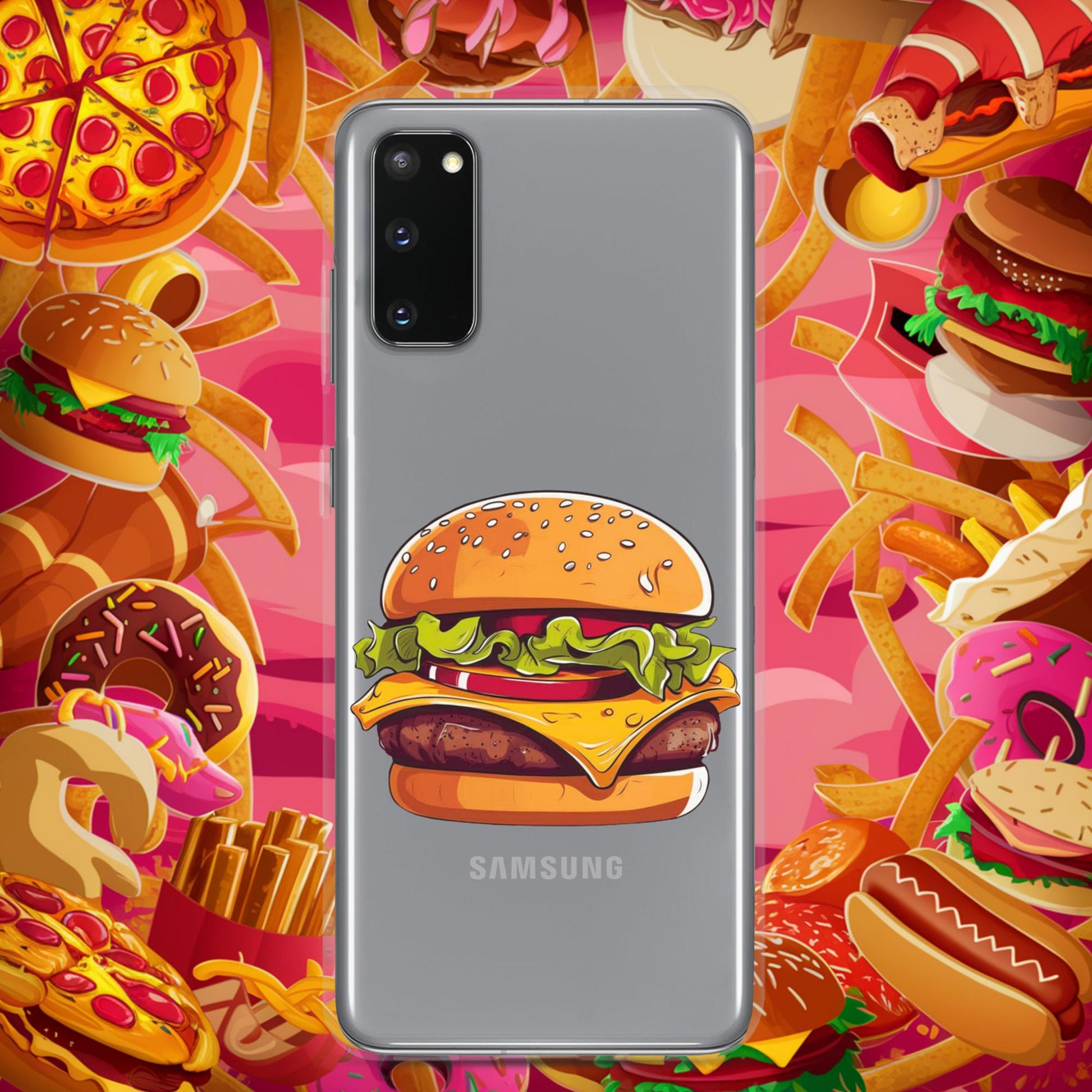 Cheeseburger I Love Burgers Clear Case for Samsung Next Cult Brand