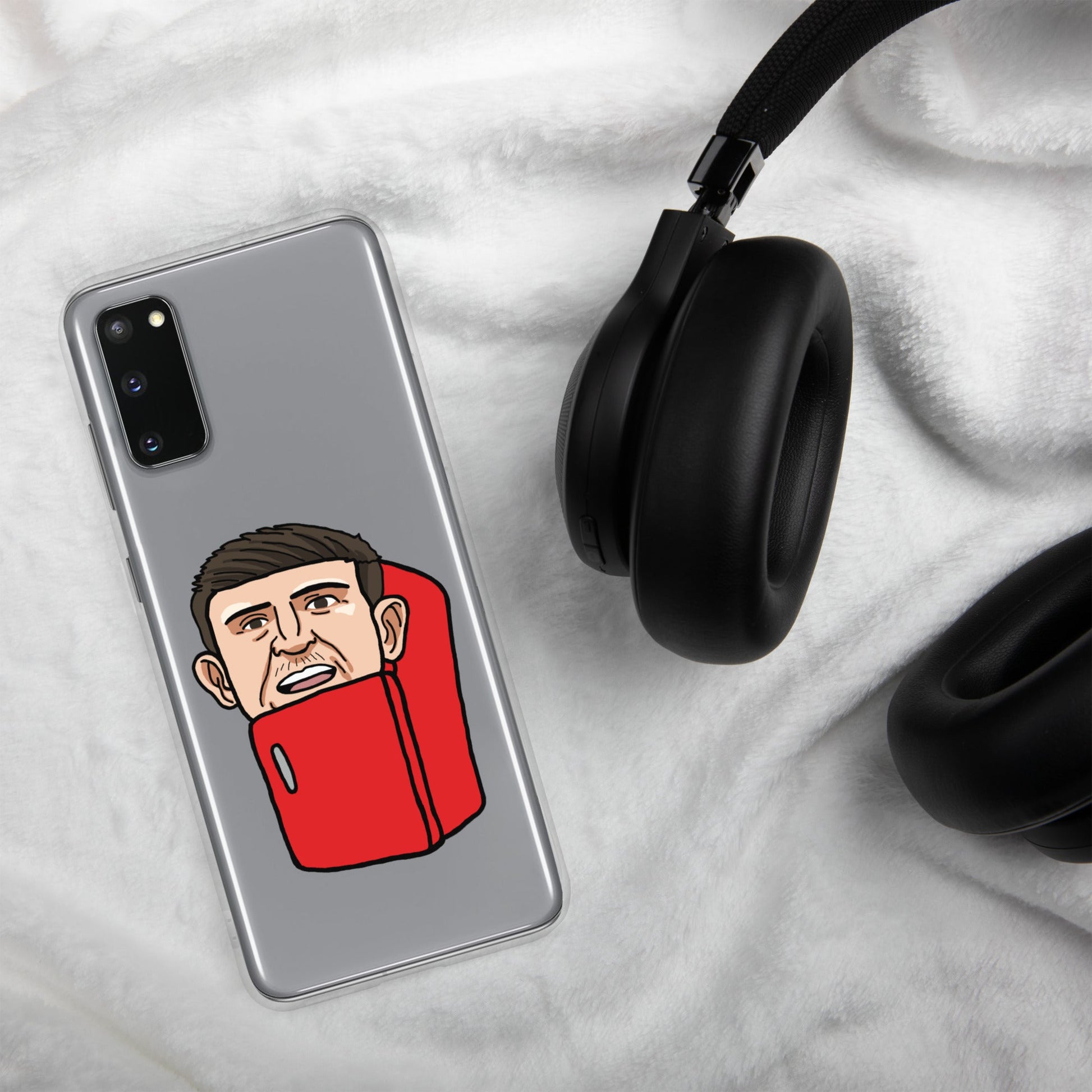 Harry ''The Fridge'' Maguire Clear Case for Samsung® Mobile Phone Cases Football Harry Maguire Manchester United The Fridge Next Cult Brand