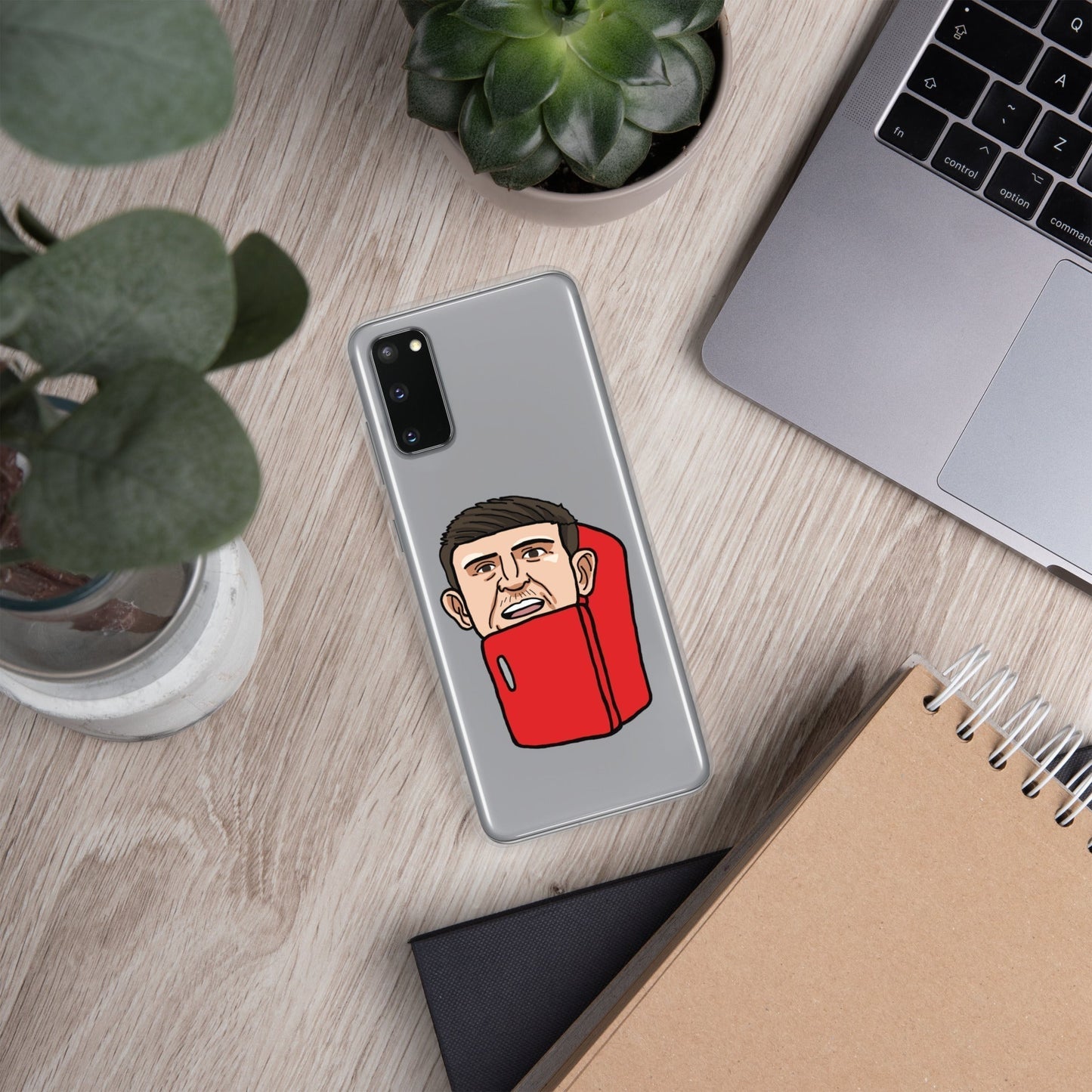 Harry ''The Fridge'' Maguire Clear Case for Samsung® Samsung Galaxy S20 Mobile Phone Cases Football Harry Maguire Manchester United The Fridge Next Cult Brand