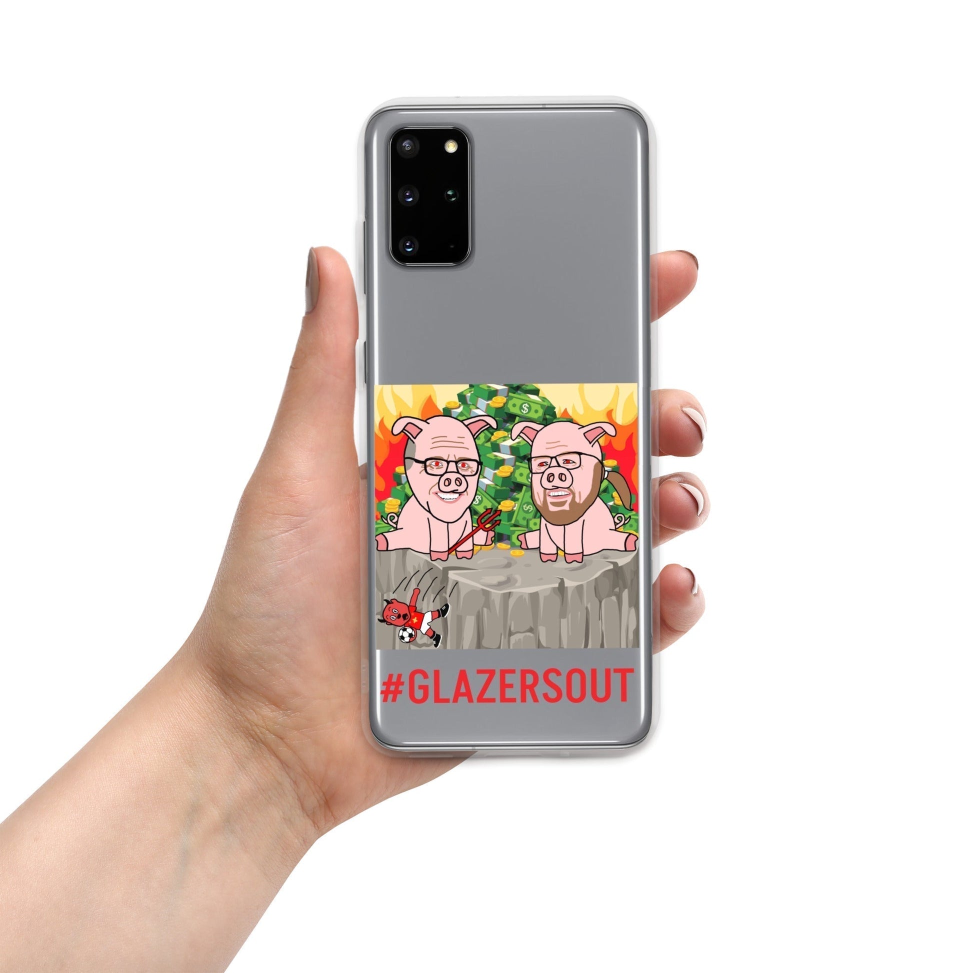 Glazers Out Manchester United Clear Case for Samsung®, #GlazersOut Next Cult Brand Football, GlazersOut, Manchester United