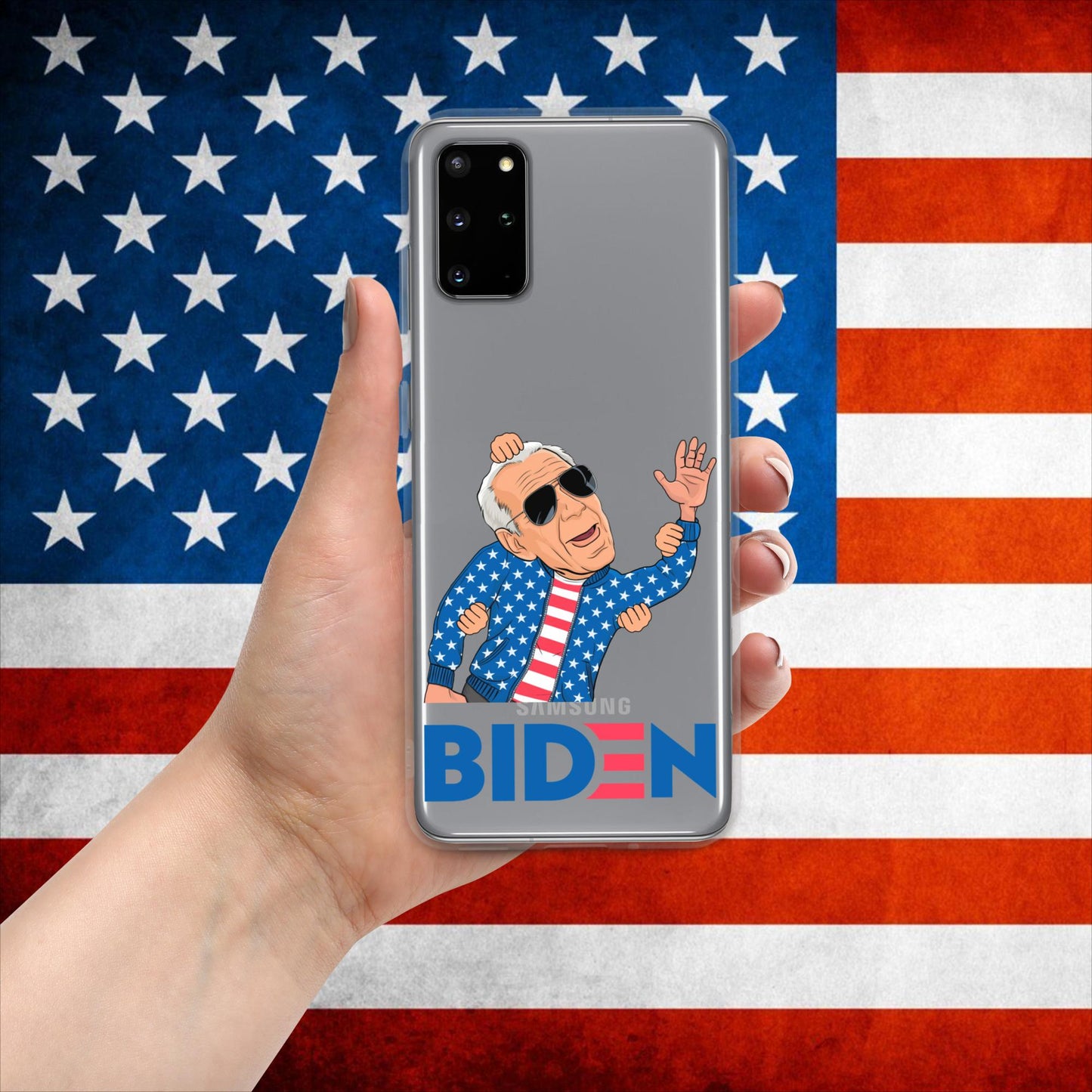 Weekend at Biden's Joe Biden Meme Democrat Republican Trump Gift Biden Gift 90s Vintage Clear Case for Samsung Next Cult Brand