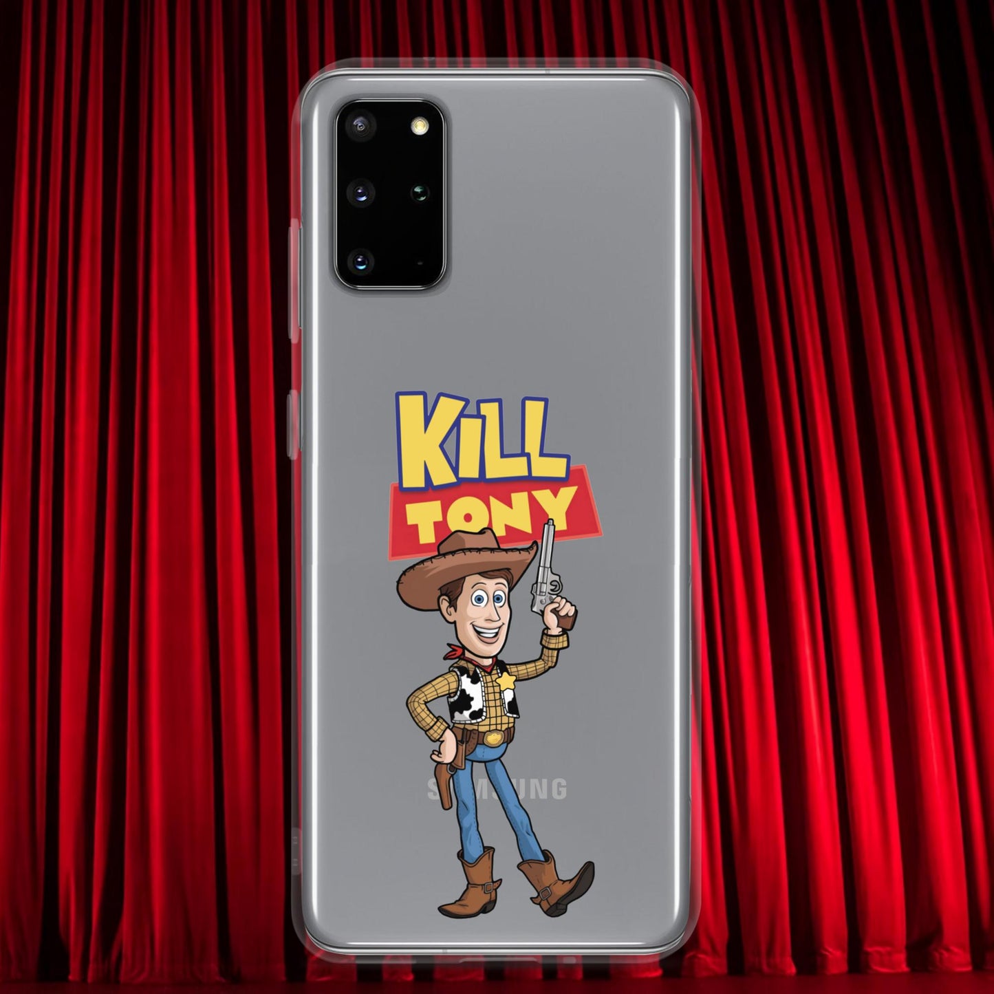 Kill Tony Hinchcliffe Toy Story Woody Funny Podcast Clear Case for Samsung